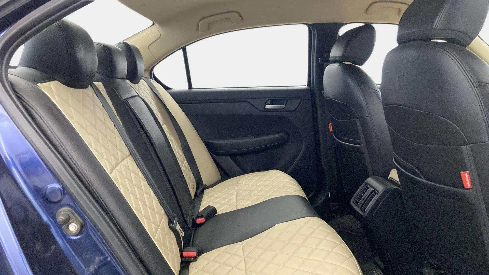 Rear seat interior of a Honda Amaze