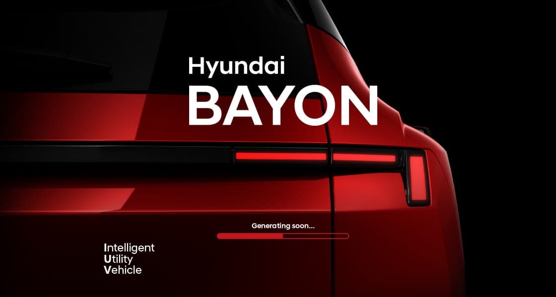 Rear headlight view of Hyundai Bayon