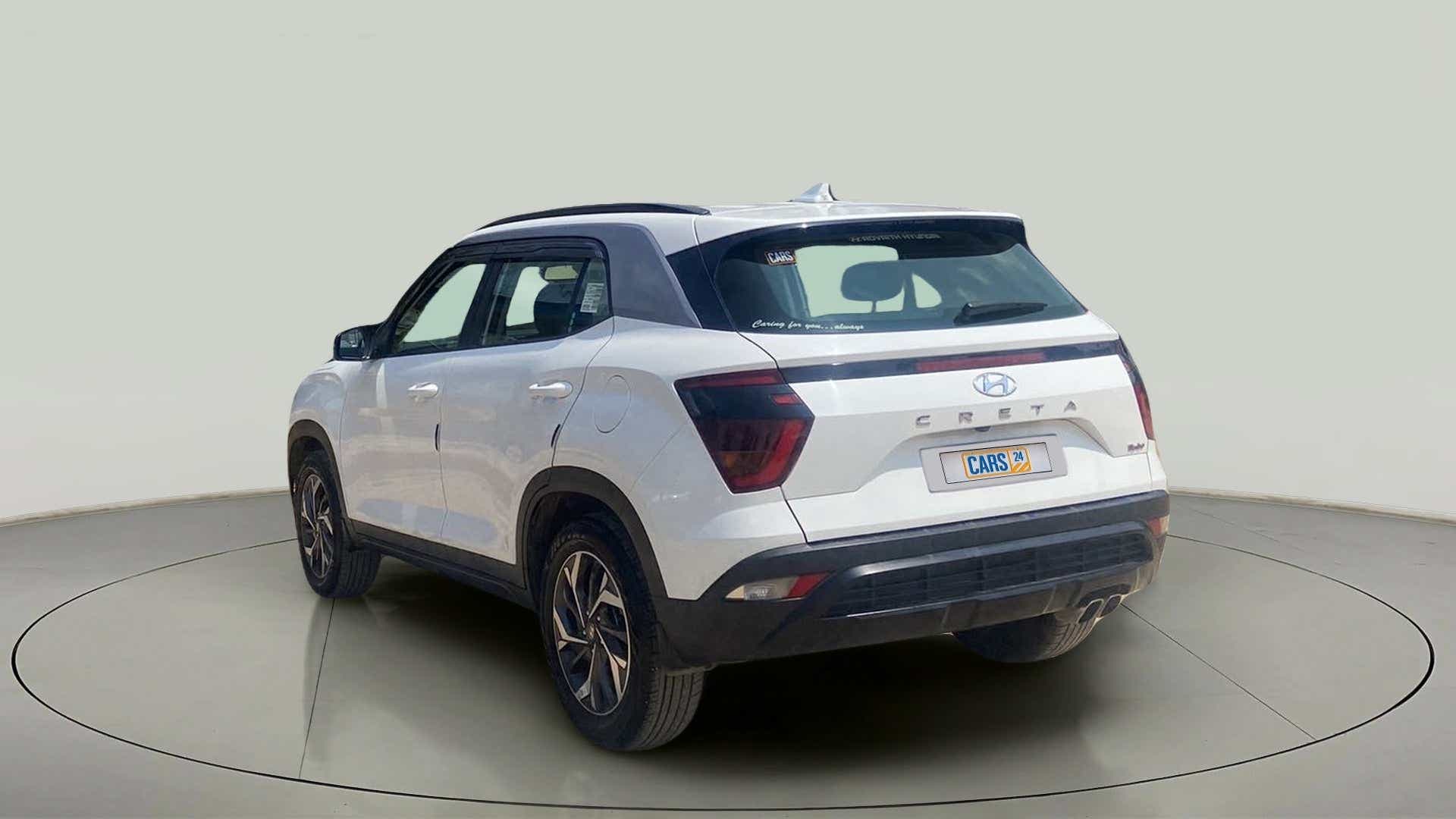 Rear three-quarter view of a Hyundai Creta 2018-2023