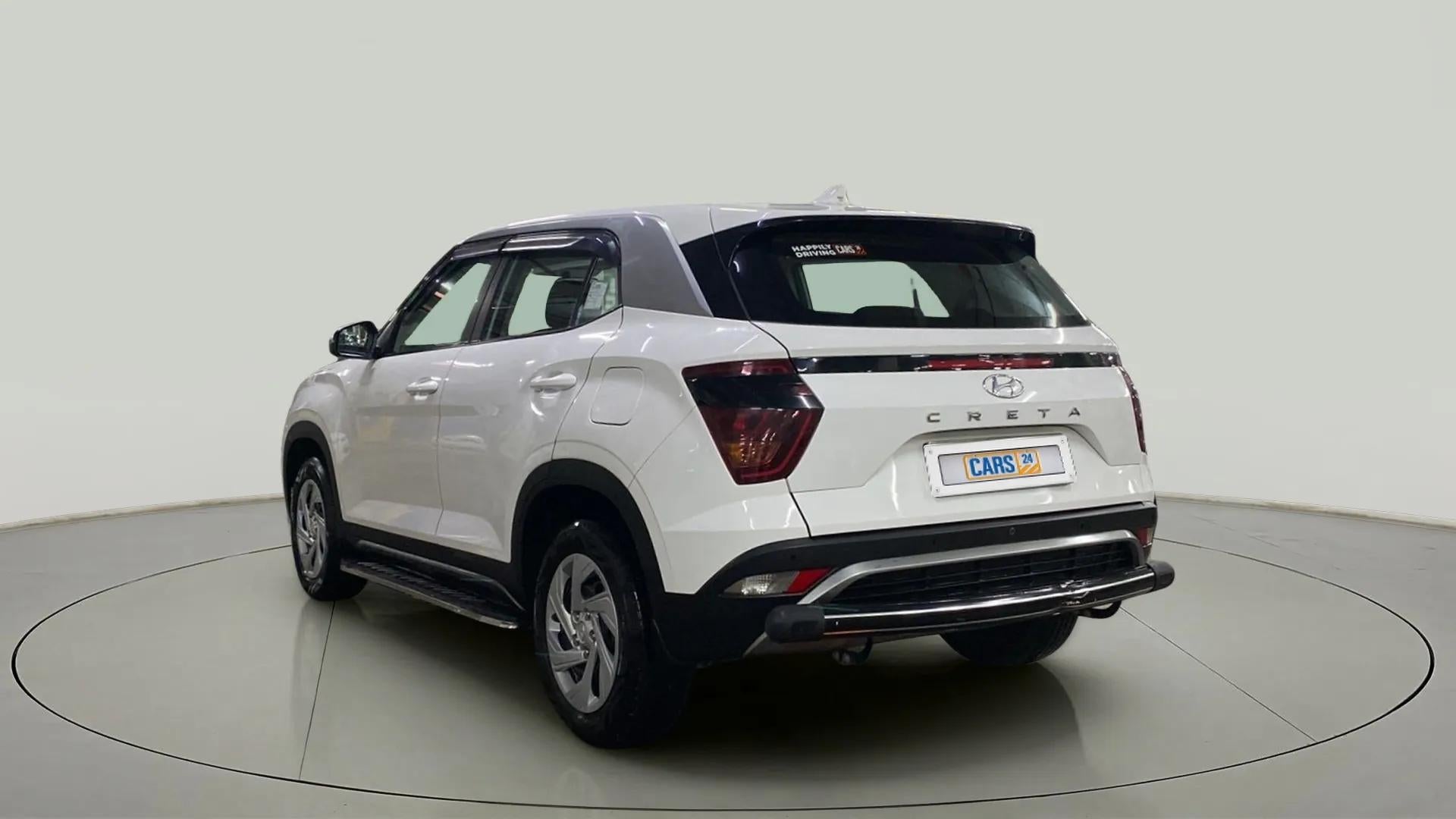 Rear three-quarter view of a Hyundai Creta 2018-2023