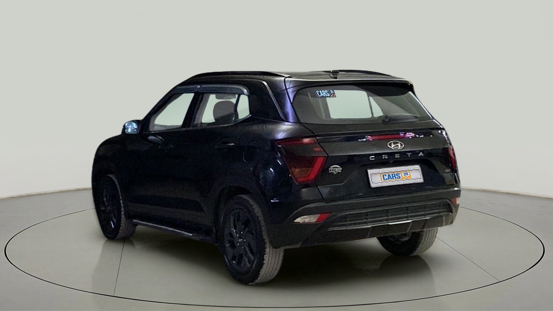 Rear three-quarter view of a Hyundai Creta 2018-2023