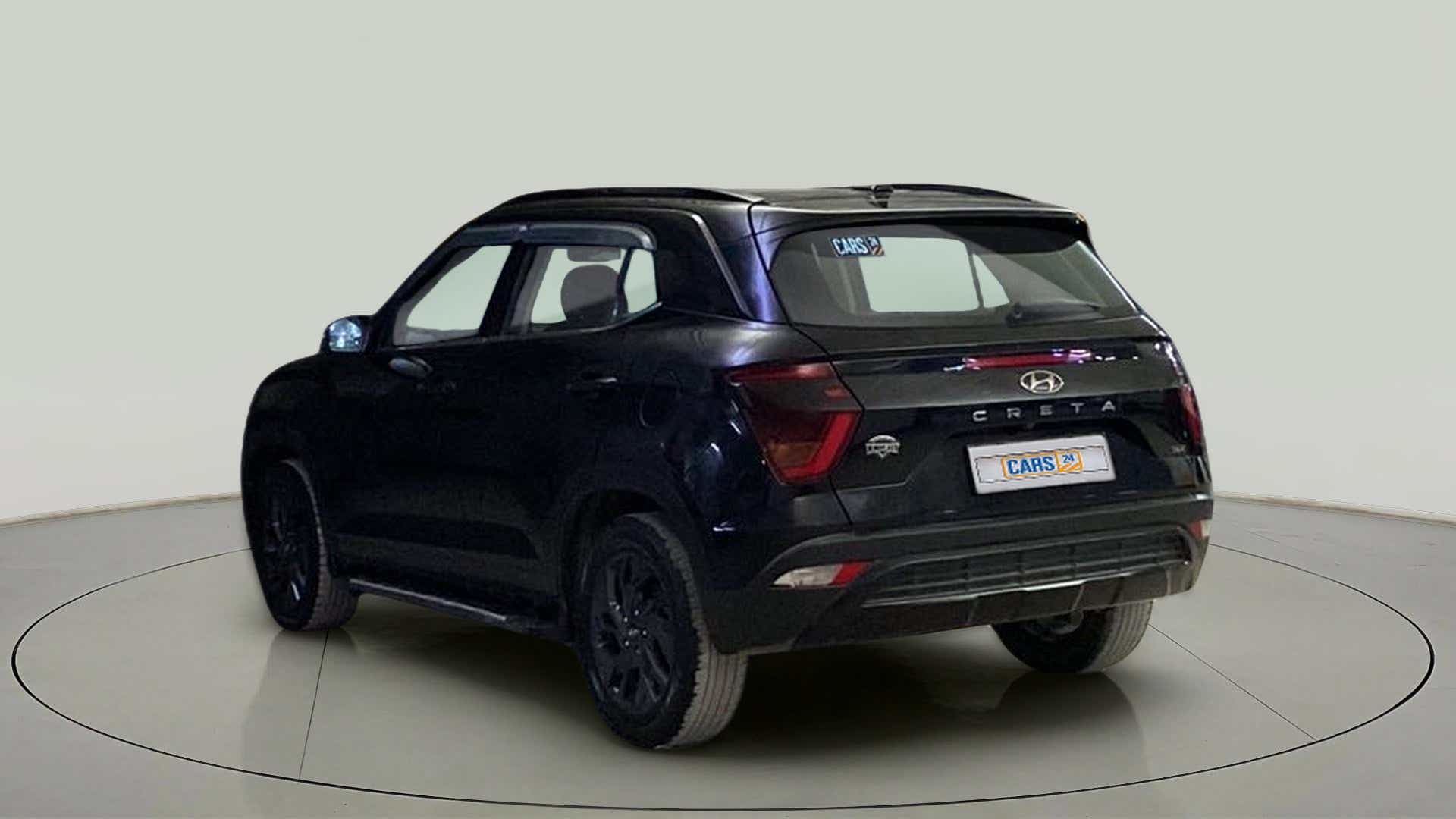 Rear three-quarter view of a Hyundai Creta 2018-2023