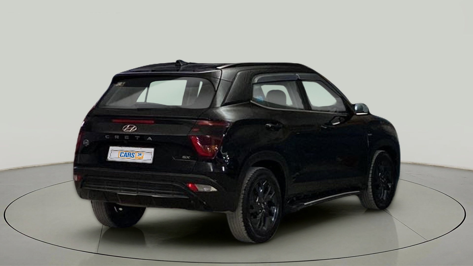 Rear three-quarter view of a Hyundai Creta 2018-2023