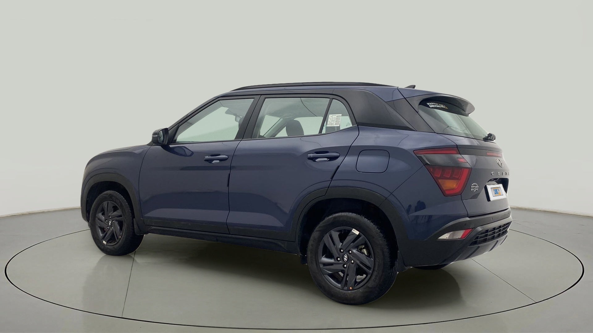 Rear three-quarter view of a Hyundai Creta 2018-2023
