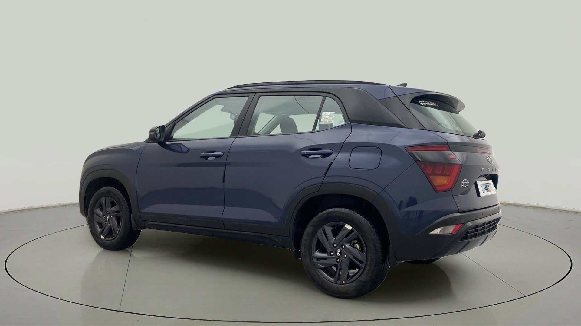 Rear three-quarter view of a Hyundai Creta 2018-2023