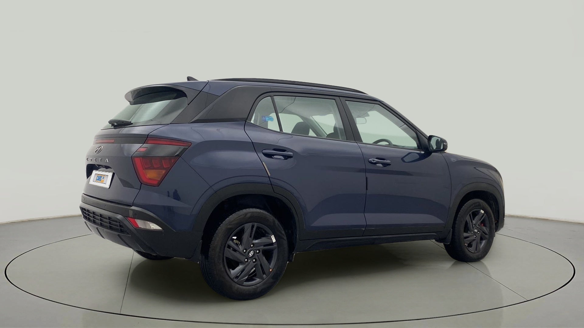 Rear three-quarter view of a Hyundai Creta 2018-2023