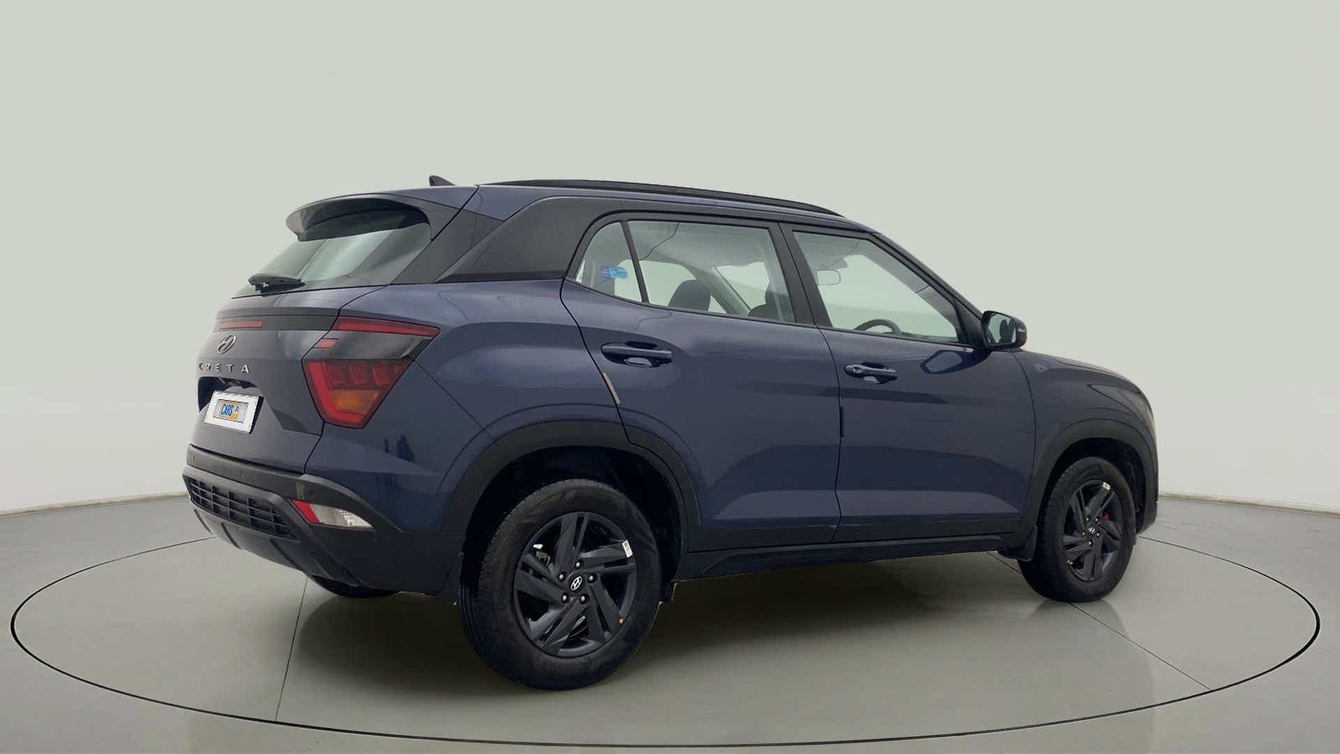 Rear three-quarter view of a Hyundai Creta 2018-2023