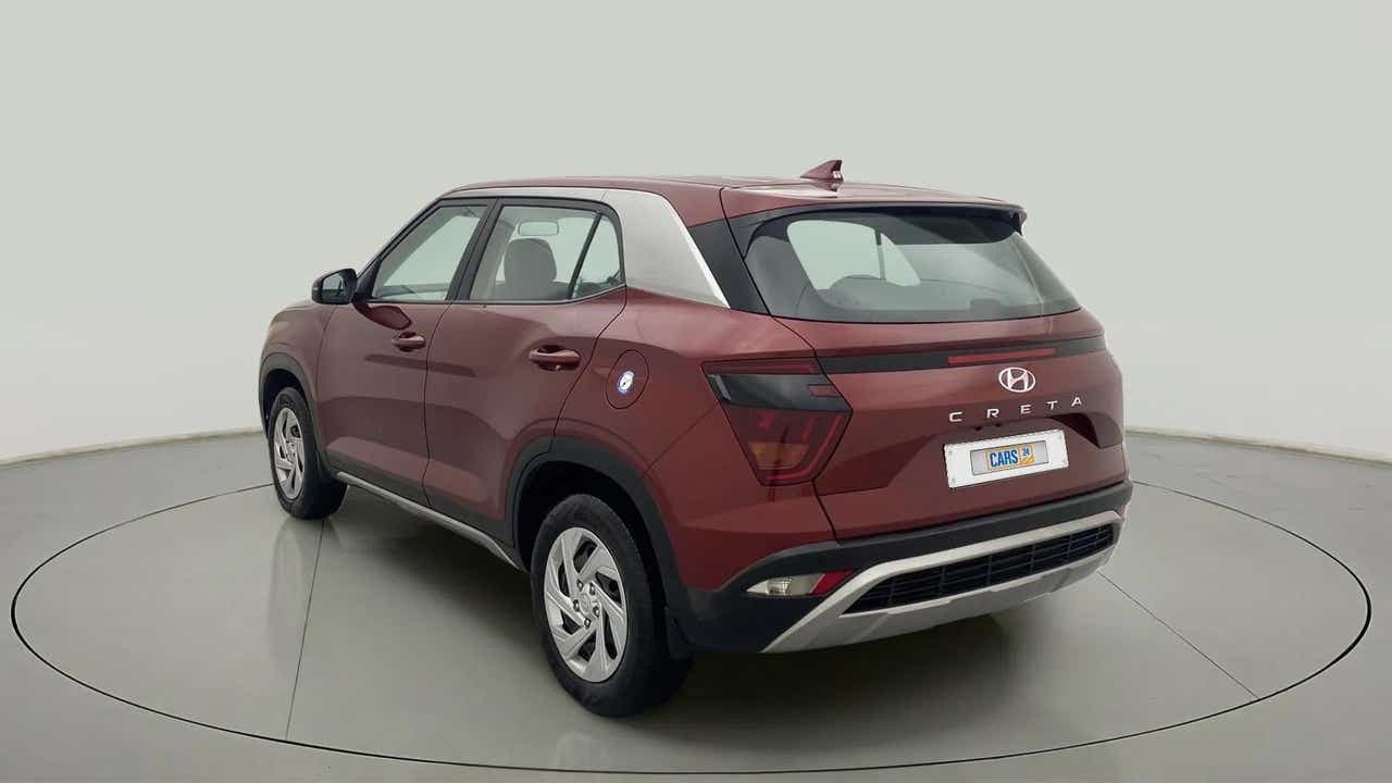 Rear three-quarter view of a Hyundai Creta 2018-2023