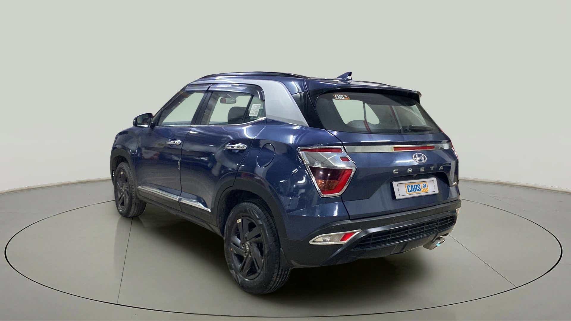 Rear three-quarter view of a Hyundai Creta 2018-2023