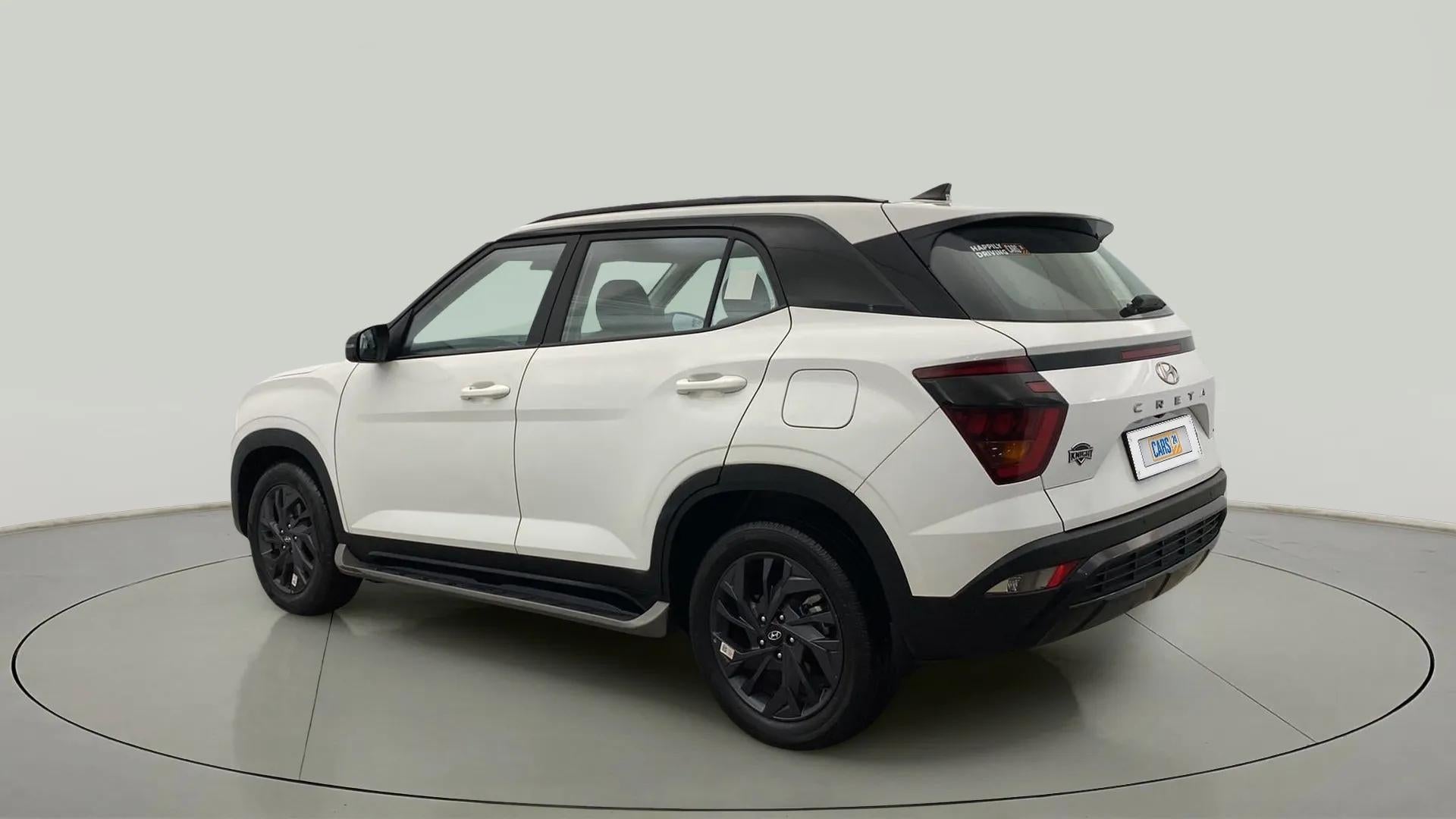 Rear three-quarter view of a Hyundai Creta 2018-2023