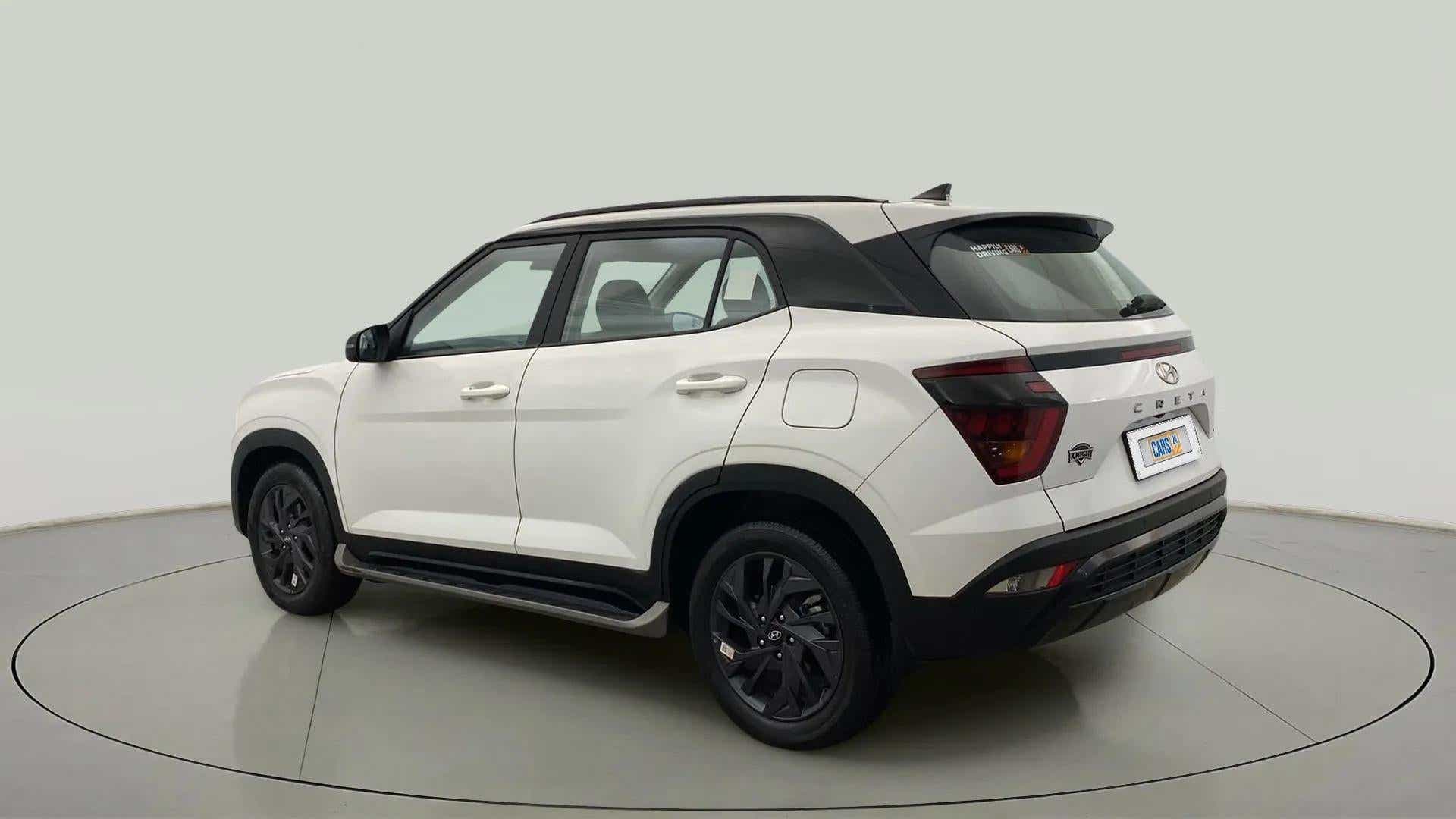 Rear three-quarter view of a Hyundai Creta 2018-2023