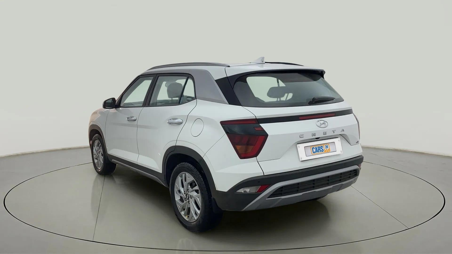 Rear three-quarter of a Hyundai Creta 2018-2023