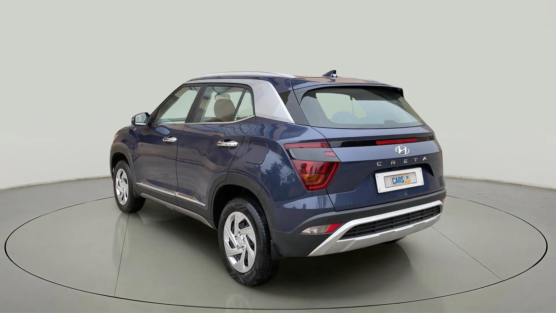 Rear three-quarter view of a Hyundai Creta 2018-2023