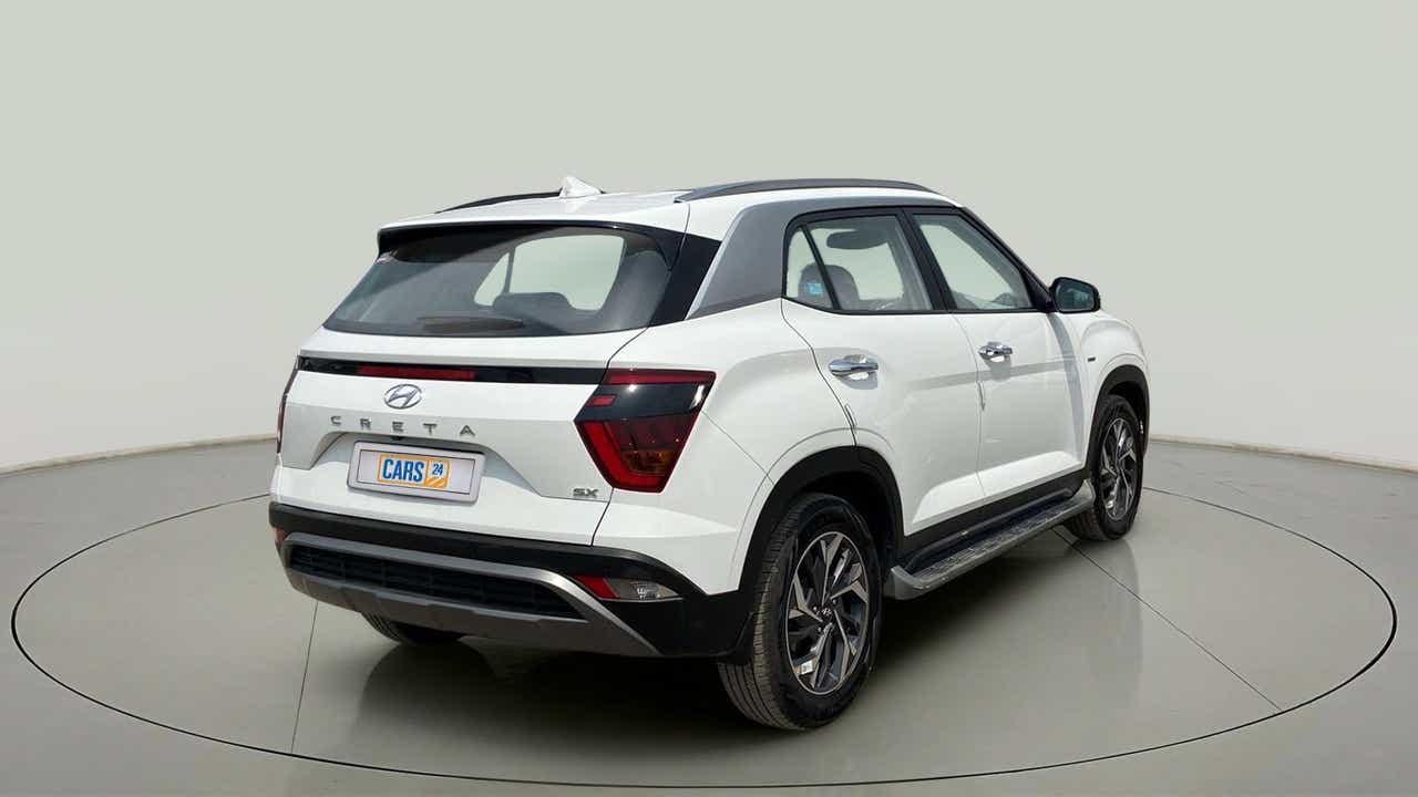 Rear three-quarter of a Hyundai Creta 2018-2023