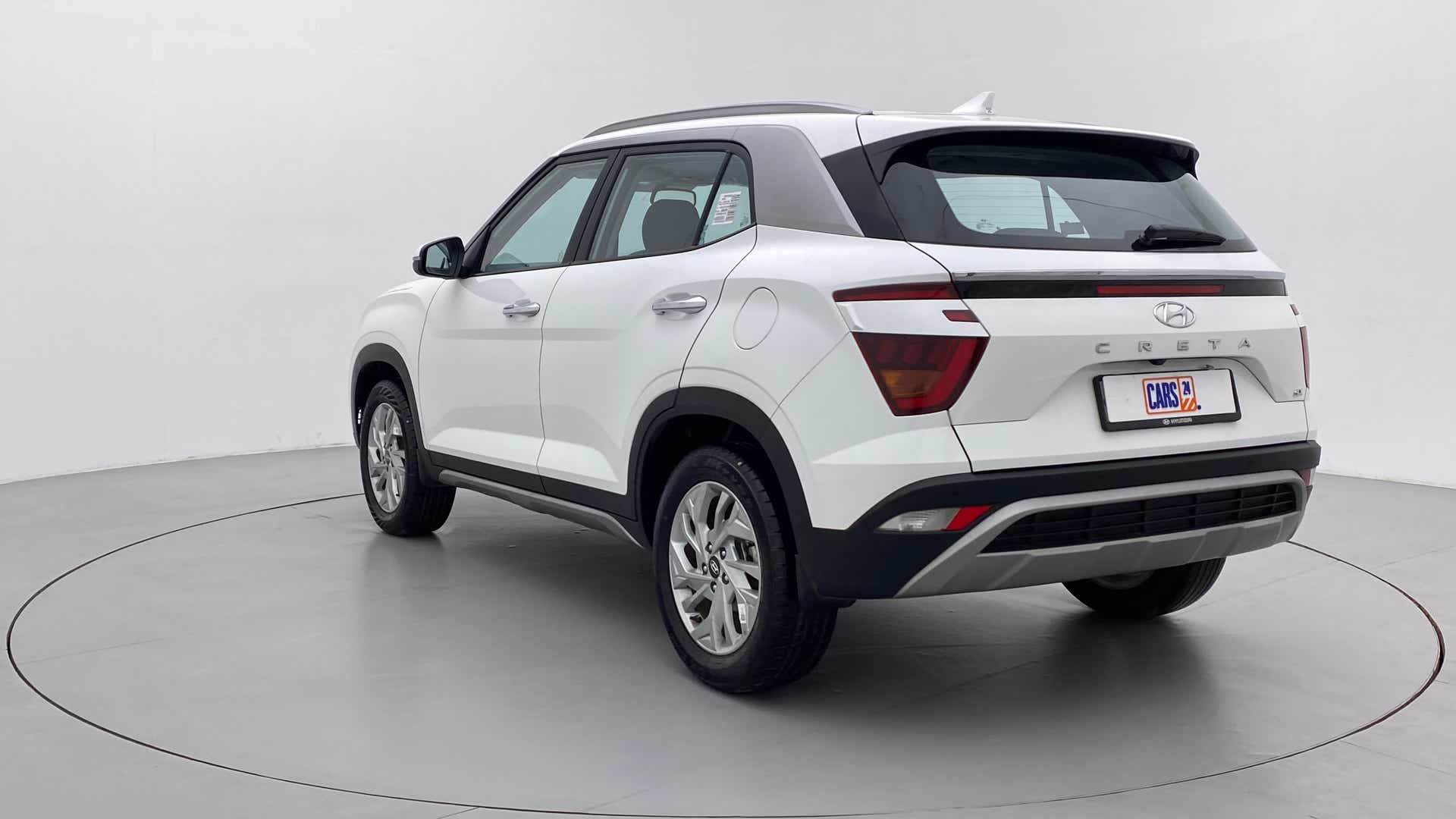 Rear three-quarter view of a Hyundai Creta 2018-2023