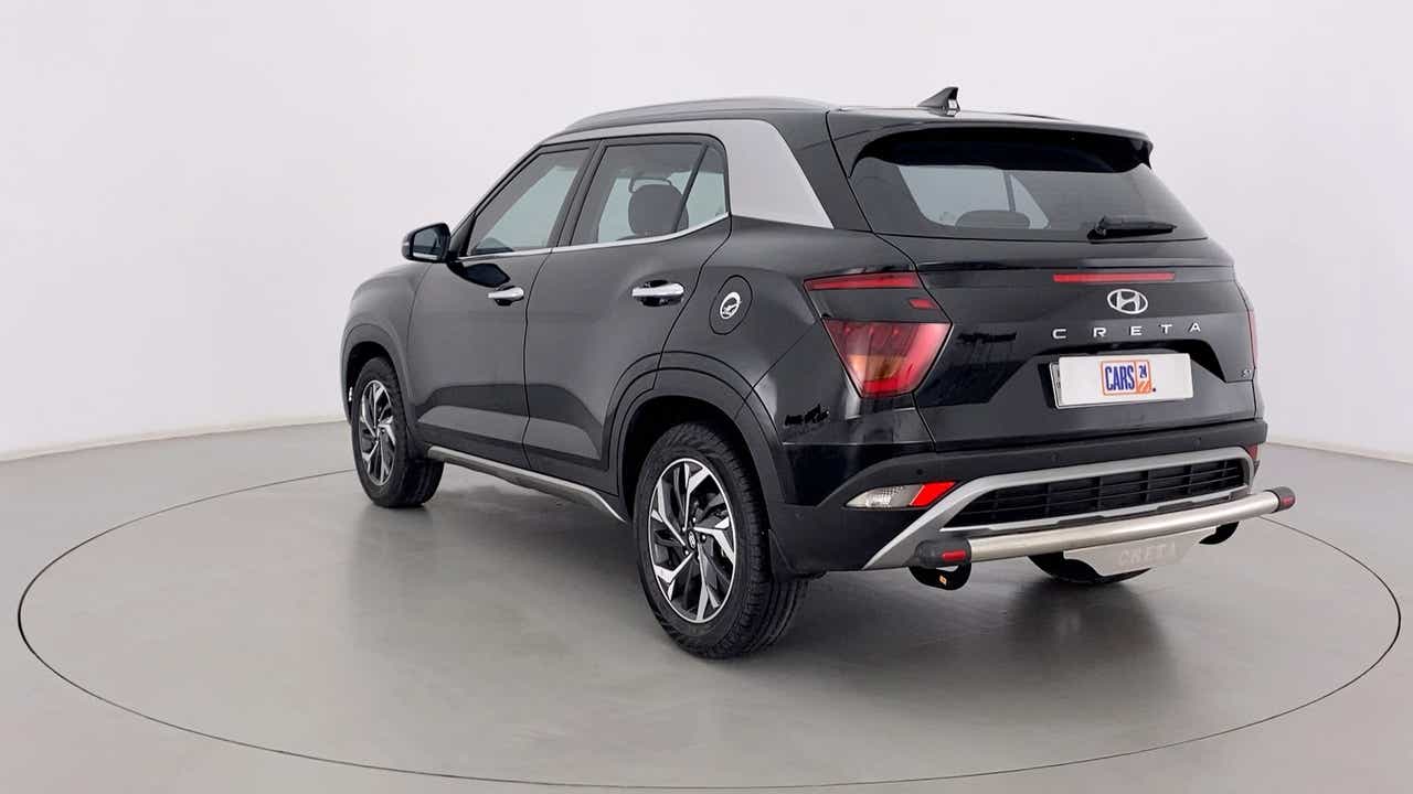 Rear three-quarter of a Hyundai Creta 2018-2023