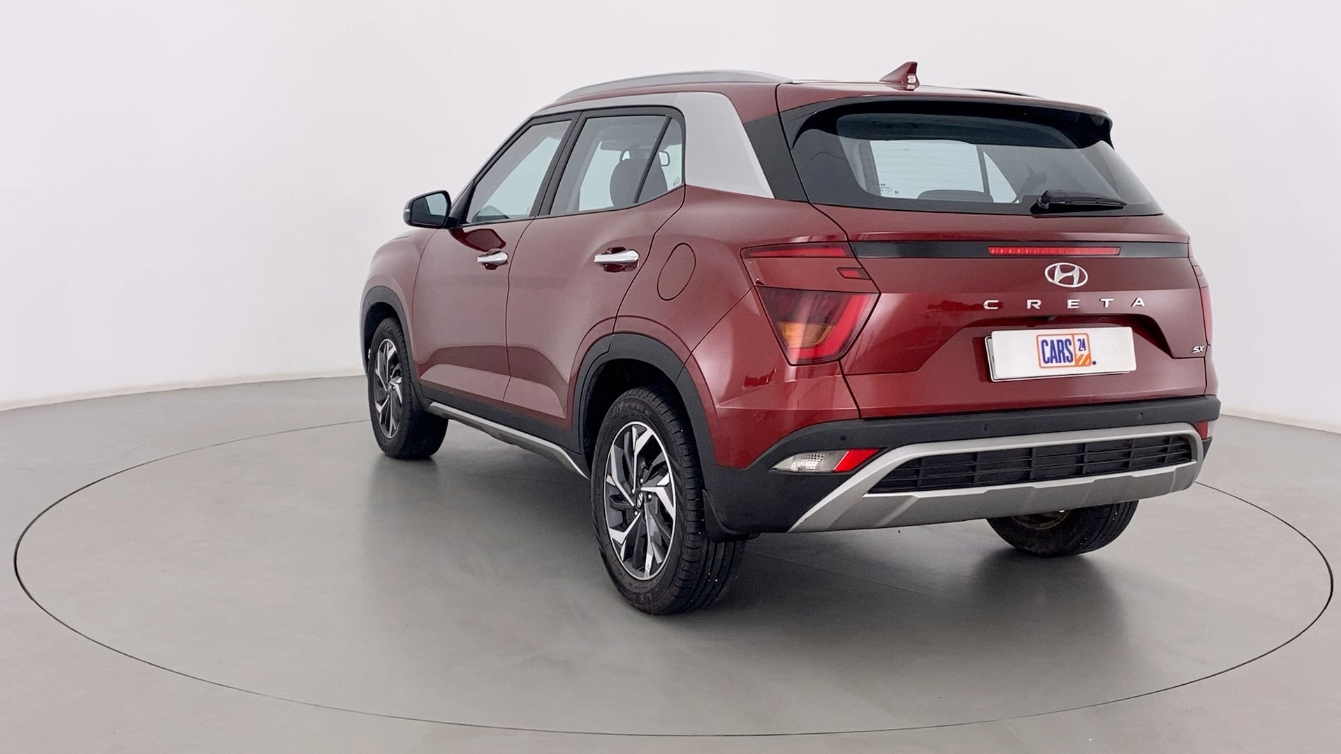 Rear three-quarter of a Hyundai Creta 2018-2023