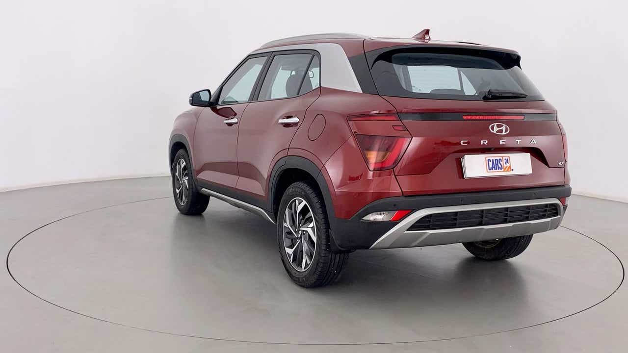 Rear three-quarter of a Hyundai Creta 2018-2023