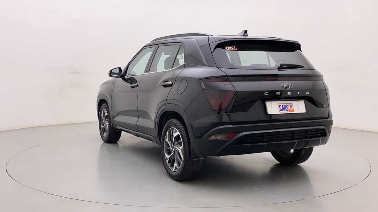 Rear three-quarter view of a Hyundai Creta 2018-2023