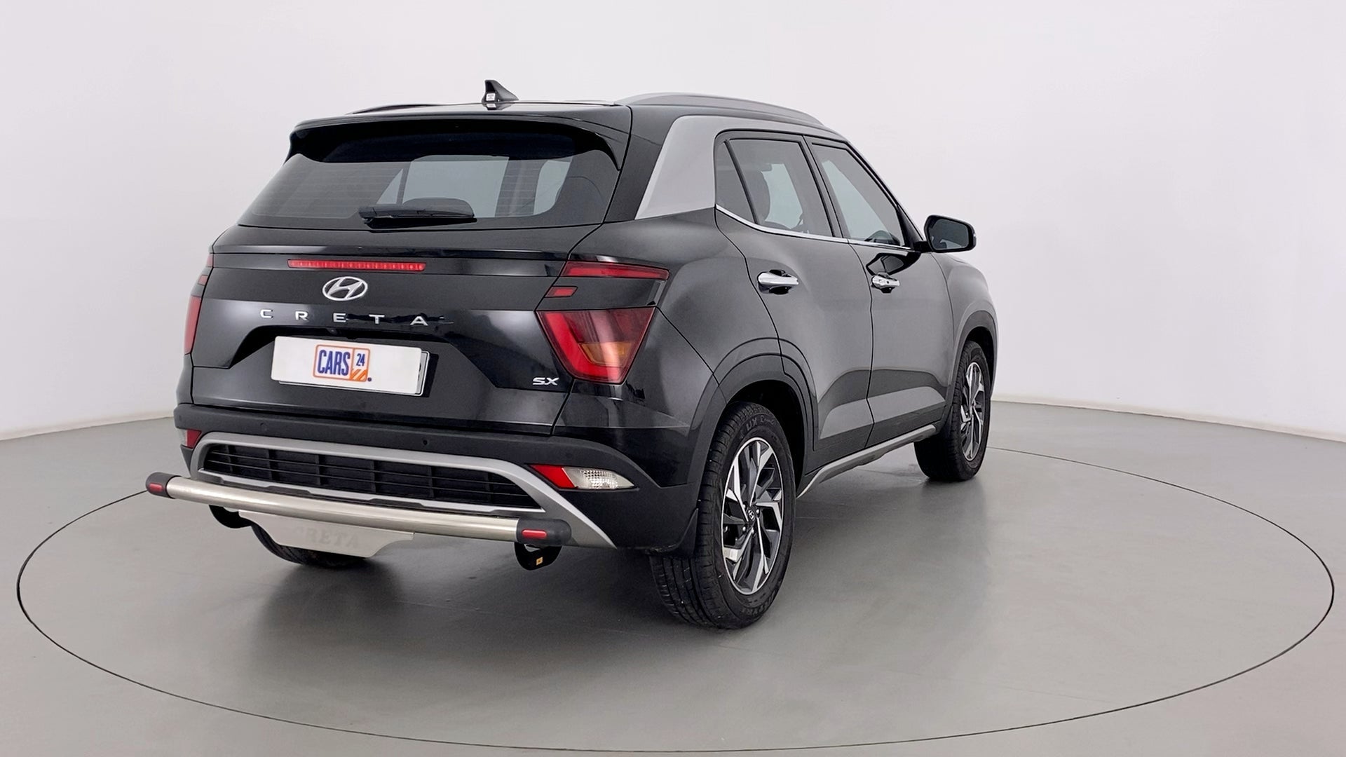 Rear three-quarter of a Hyundai Creta 2018-2023