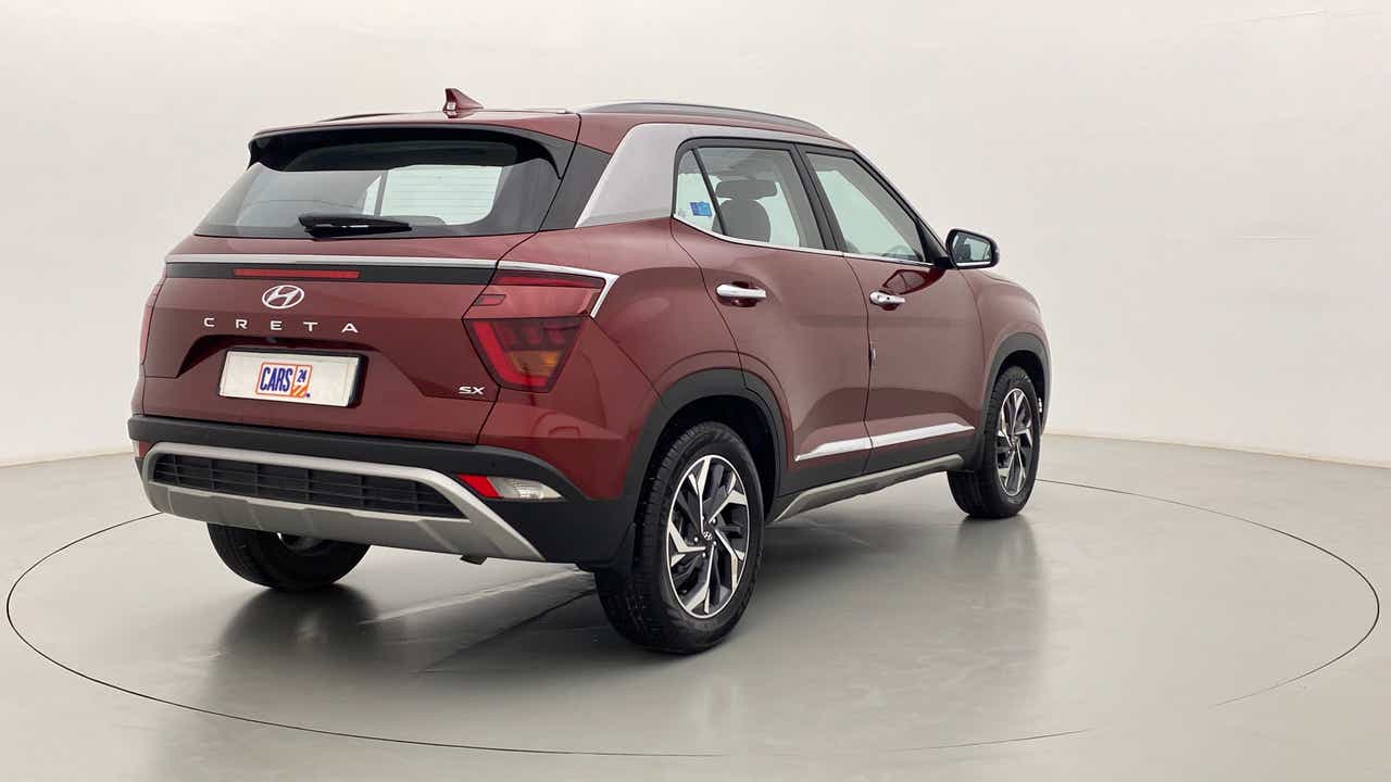 Rear three-quarter of a Hyundai Creta 2018-2023