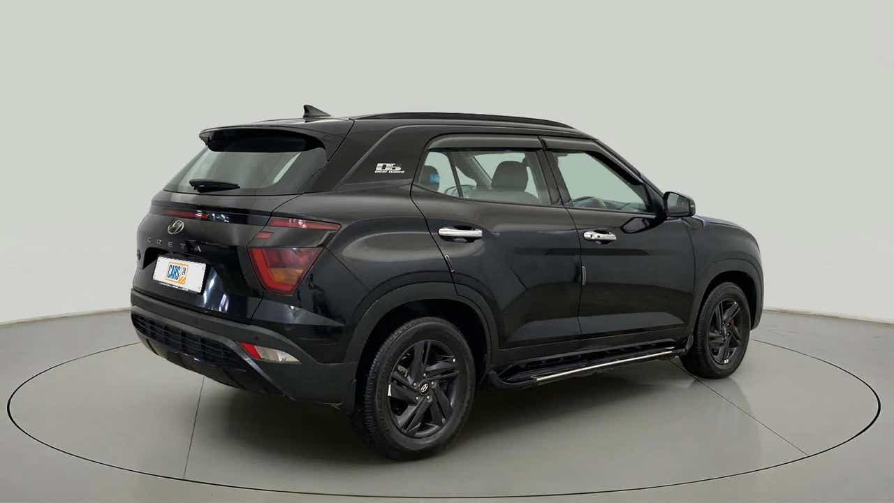 Rear three-quarter view of a Hyundai Creta 2018-2023