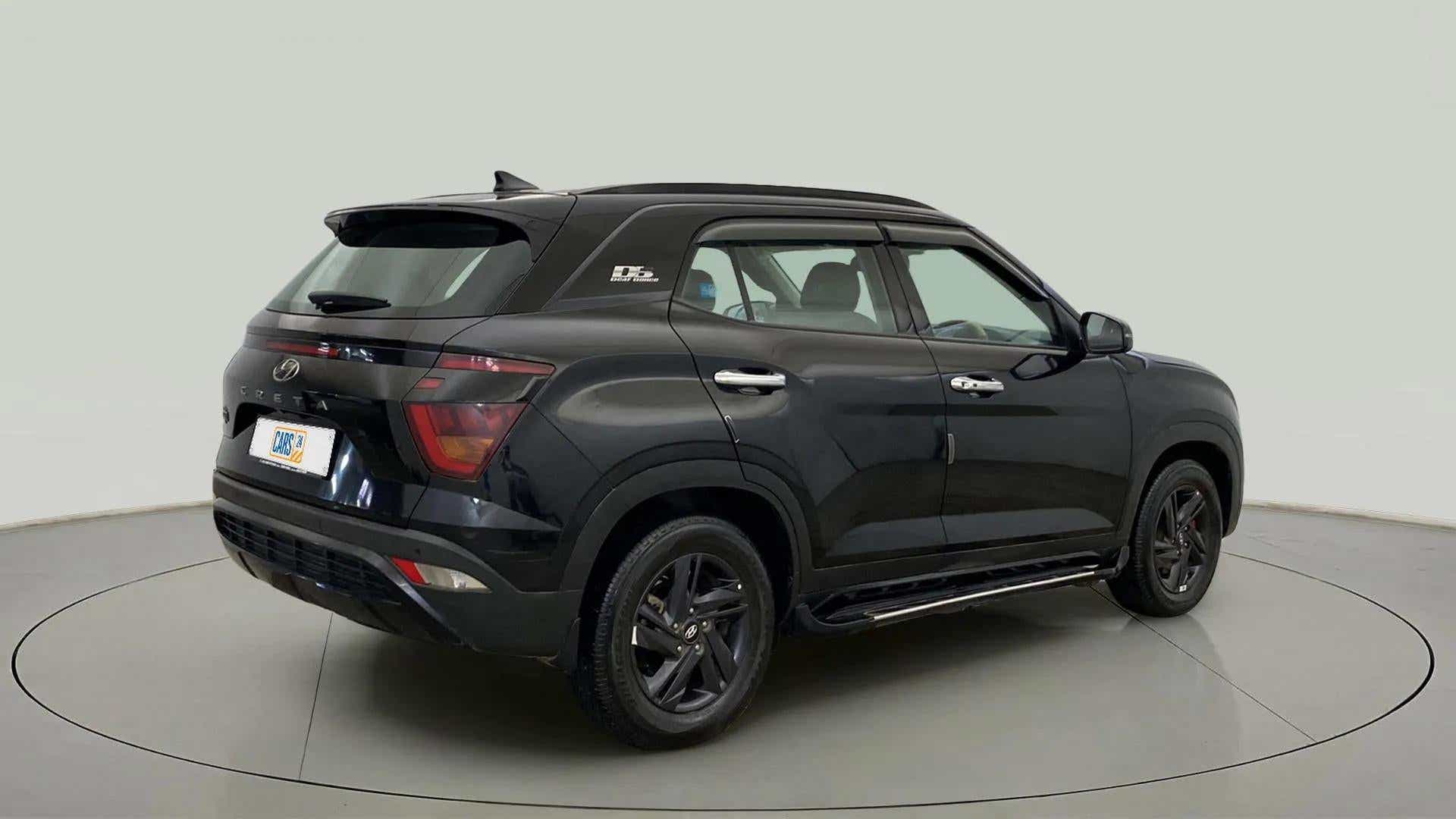 Rear three-quarter view of a Hyundai Creta 2018-2023