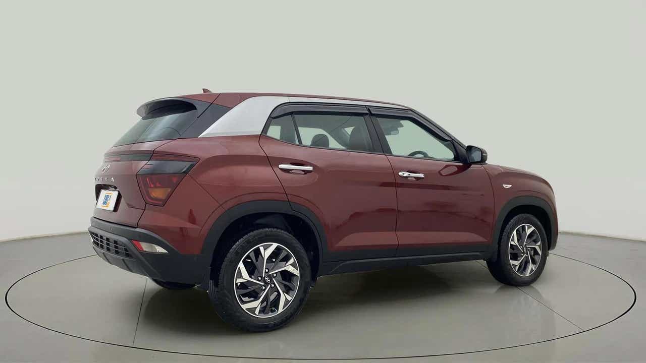 Rear three-quarter of a Hyundai Creta 2018-2023