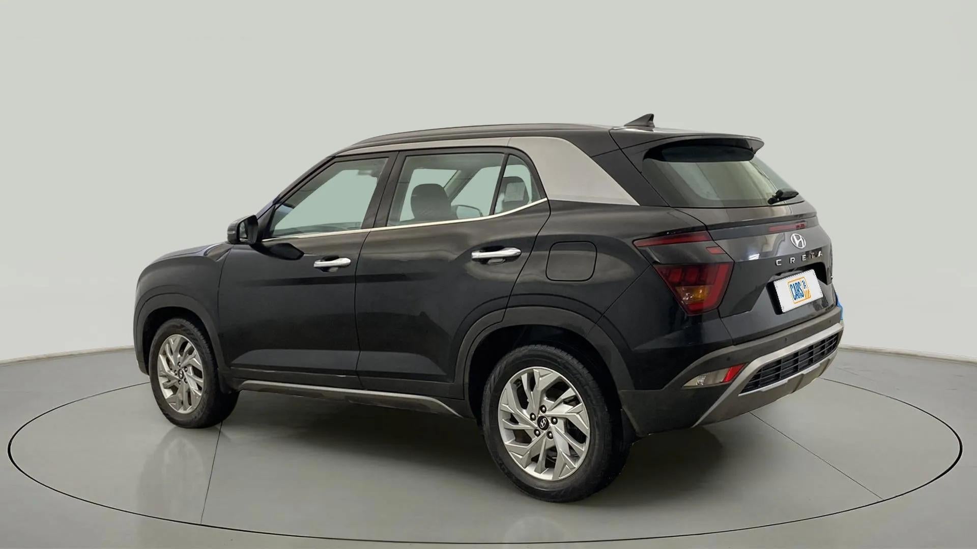 Rear three-quarter view of a Hyundai Creta 2018-2023
