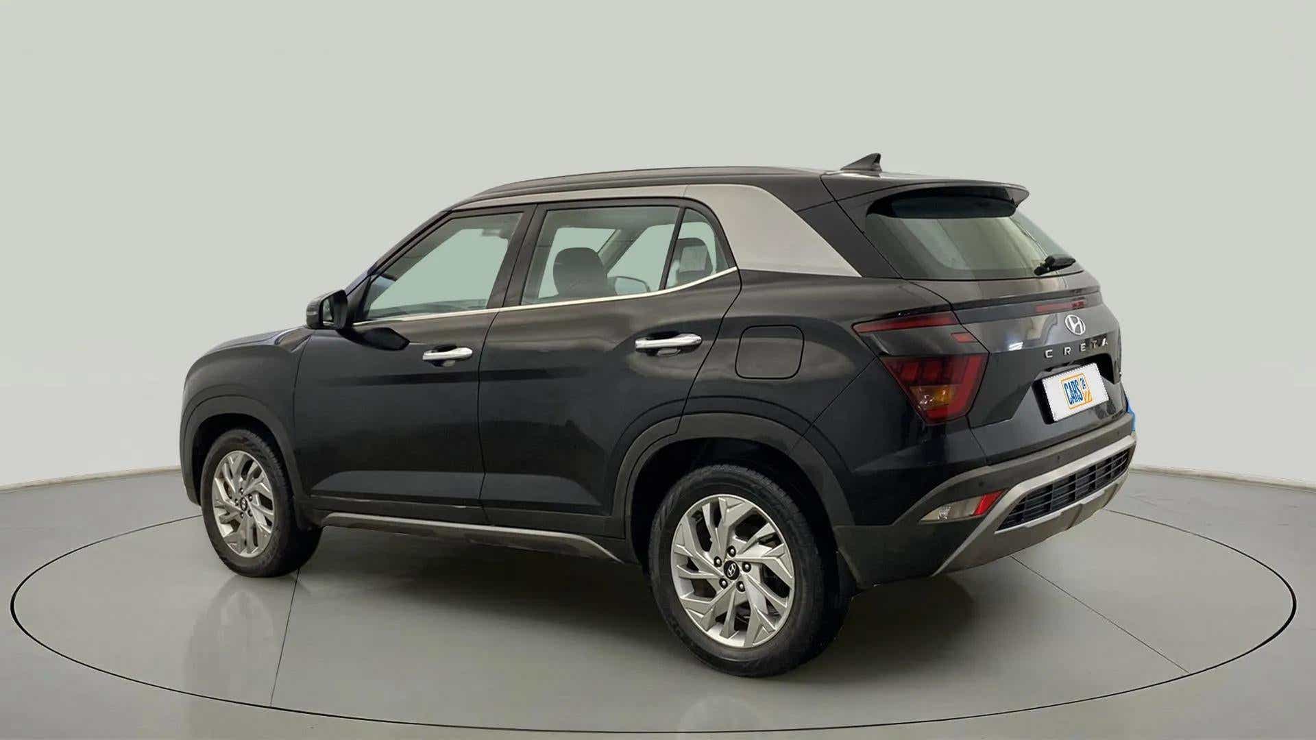 Rear three-quarter view of a Hyundai Creta 2018-2023