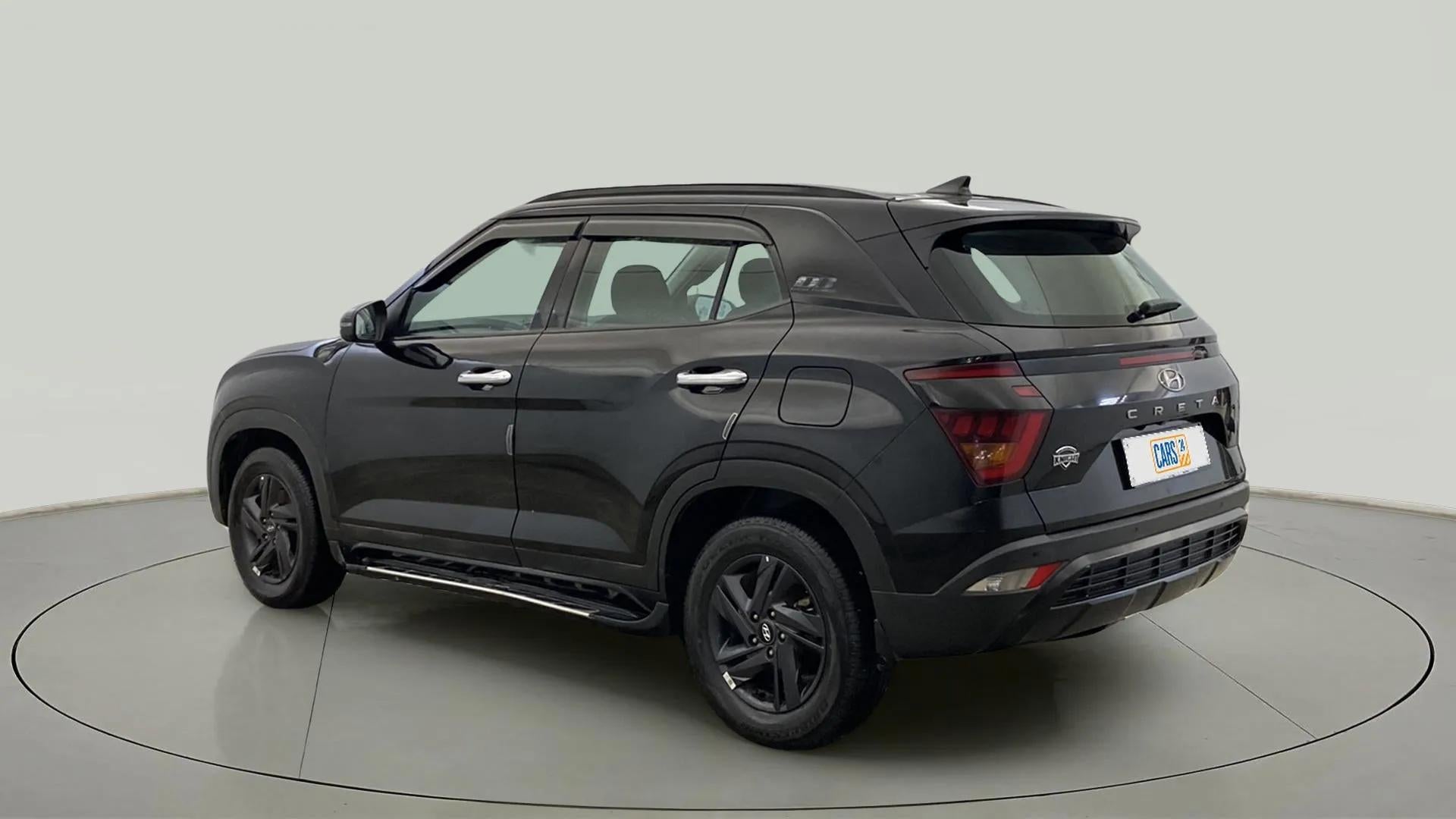 Rear three-quarter view of a Hyundai Creta 2018-2023