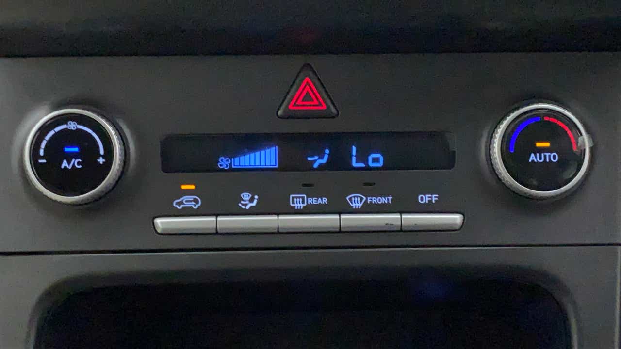Dashboard ac control panel of a Hyundai Creta 2018-2023
