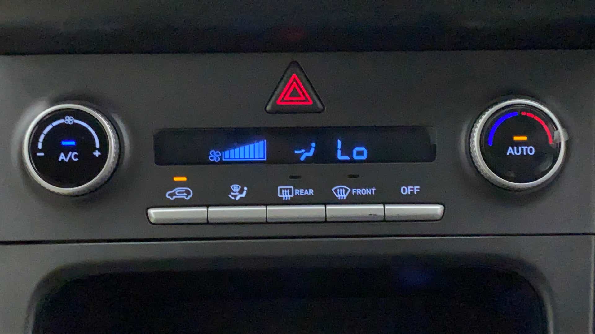 Dashboard ac control panel of a Hyundai Creta 2018-2023