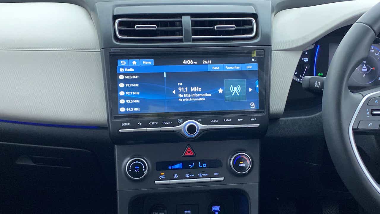 Interior dashboard view of a Hyundai Creta 2018-2023