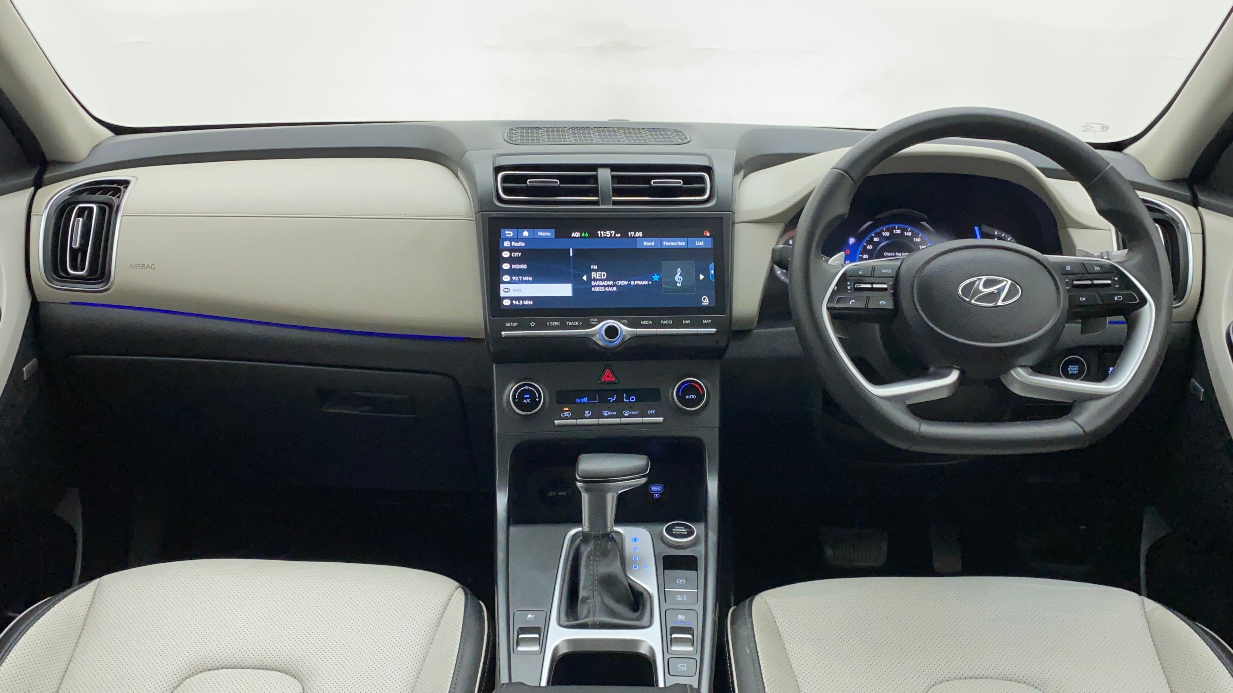Dashboard view of a Hyundai Creta 2018-2023