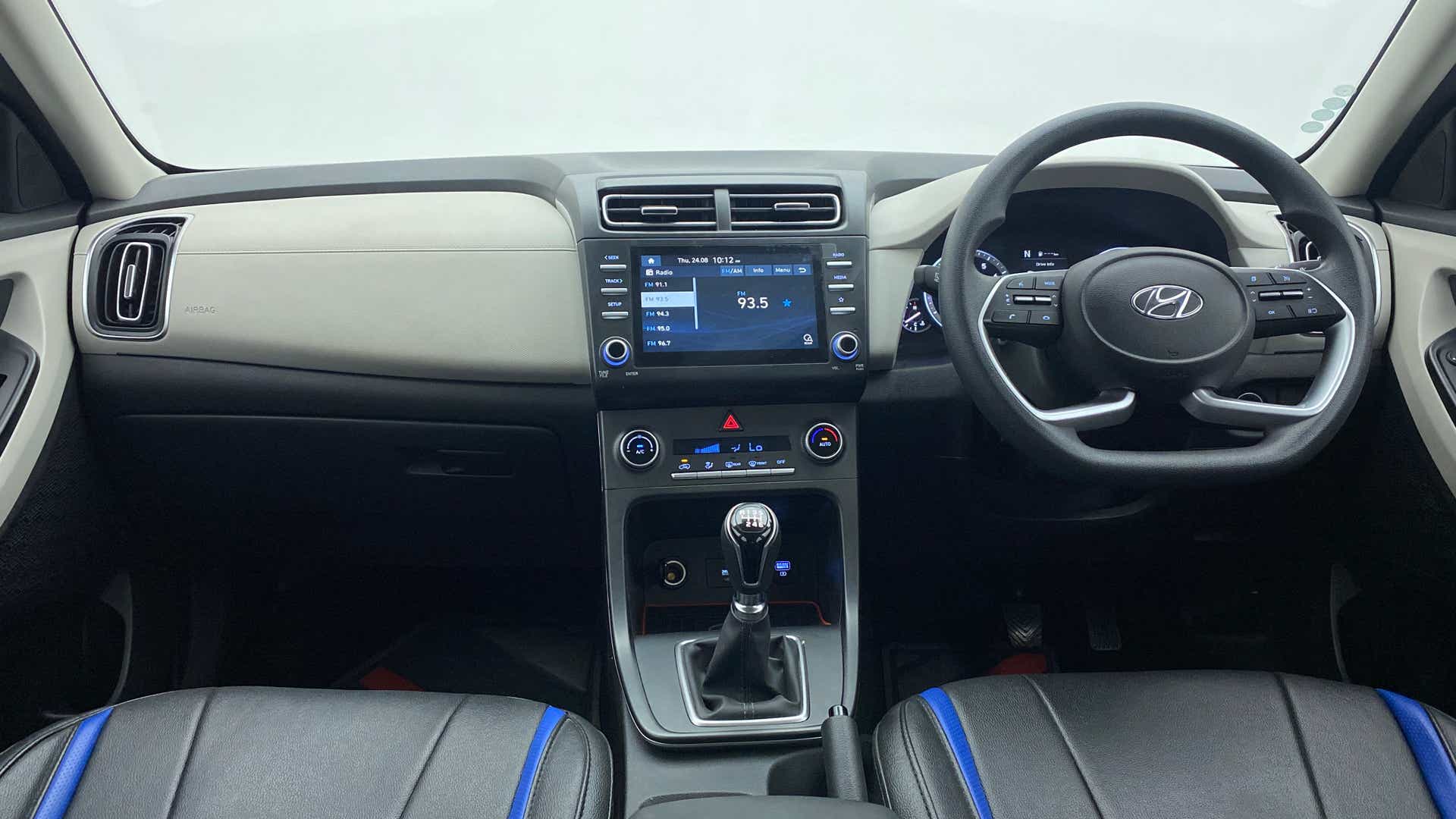Interior dashboard view of a Hyundai Creta 2018-2023