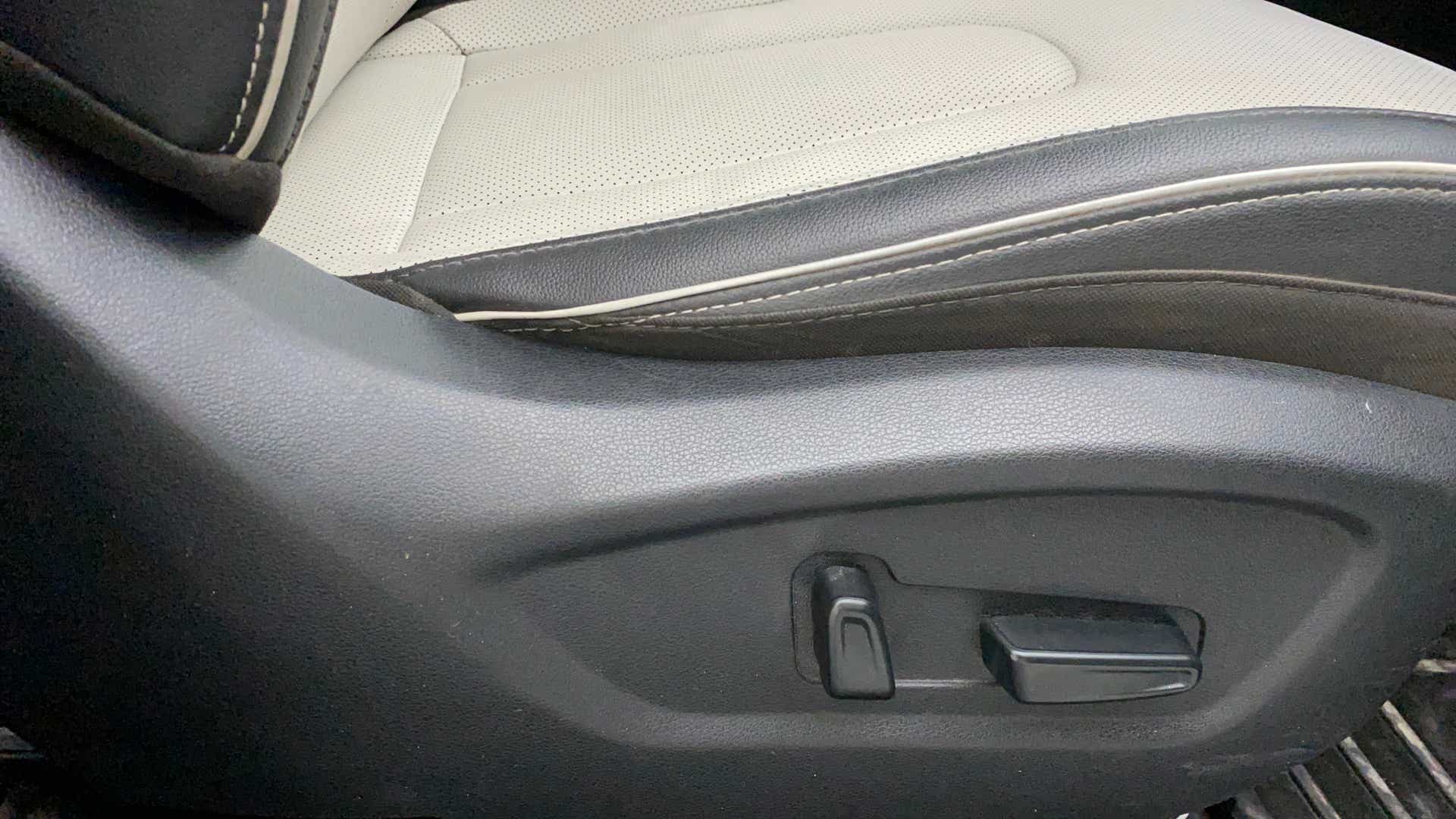 Close-up of the seat side adjustment controls of a Hyundai Creta 2018-2023