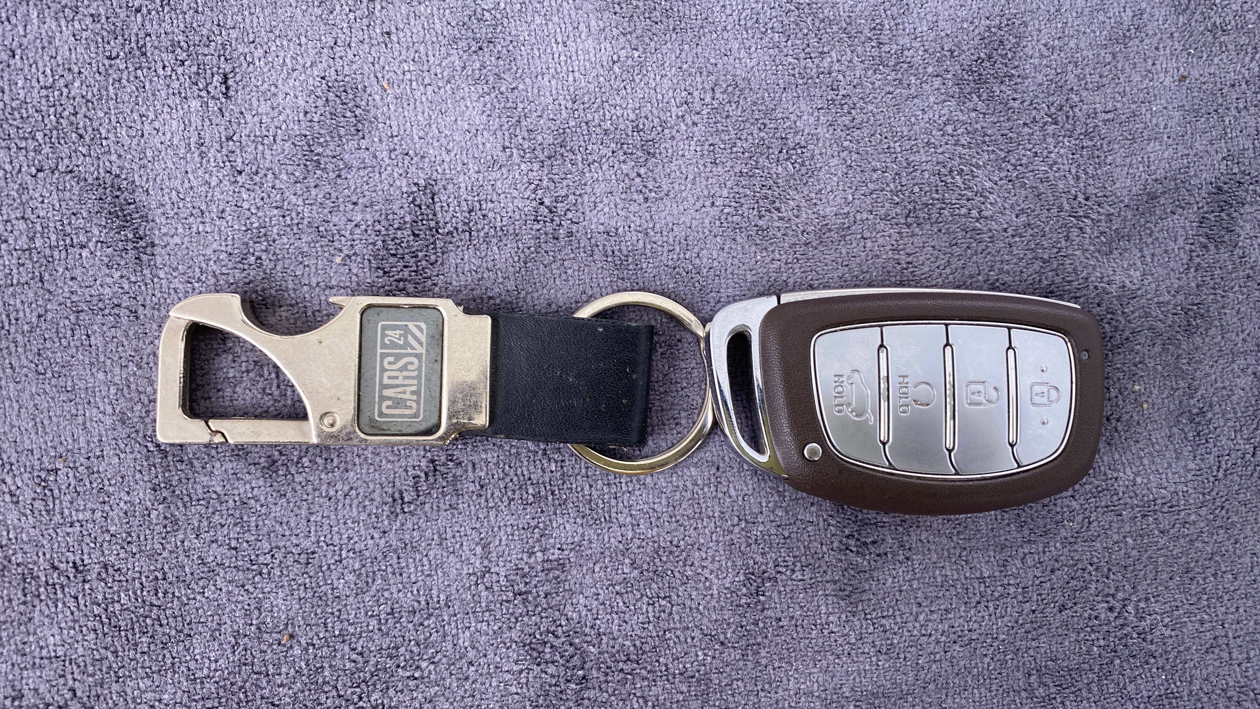 Car key fob and keychain of a Hyundai Creta 2018-2023
