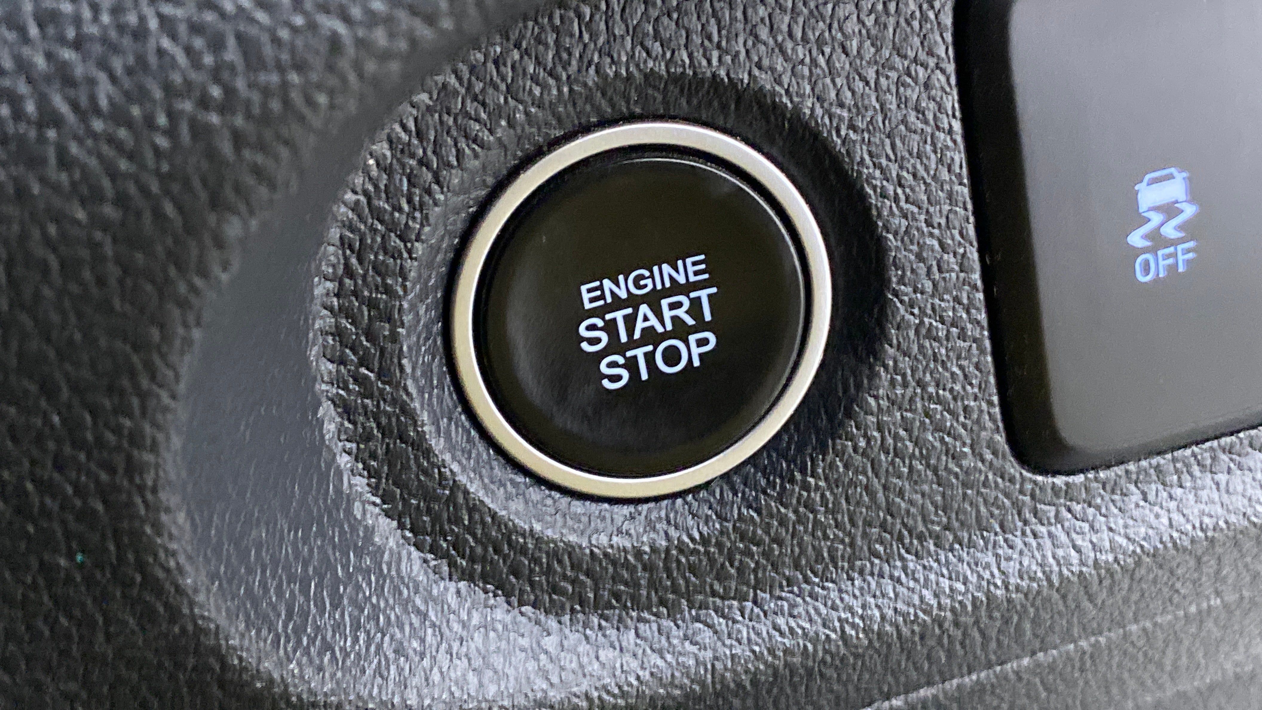 Engine start stop button of a Hyundai Creta 2018-2023