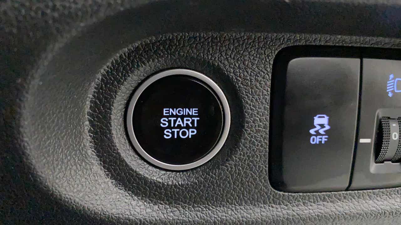 Engine start stop button of a Hyundai Creta 2018-2023