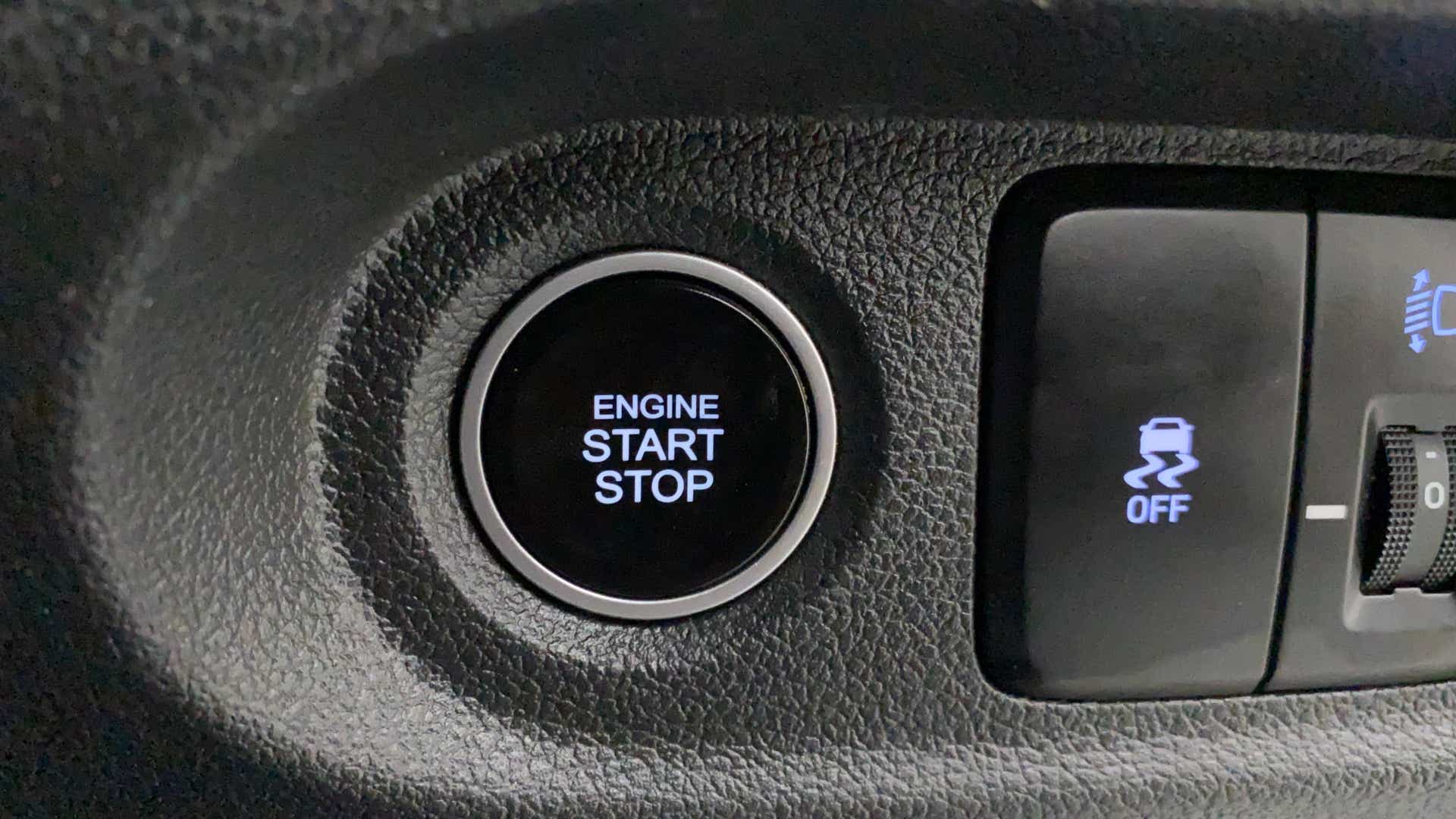 Engine start stop button of a Hyundai Creta 2018-2023