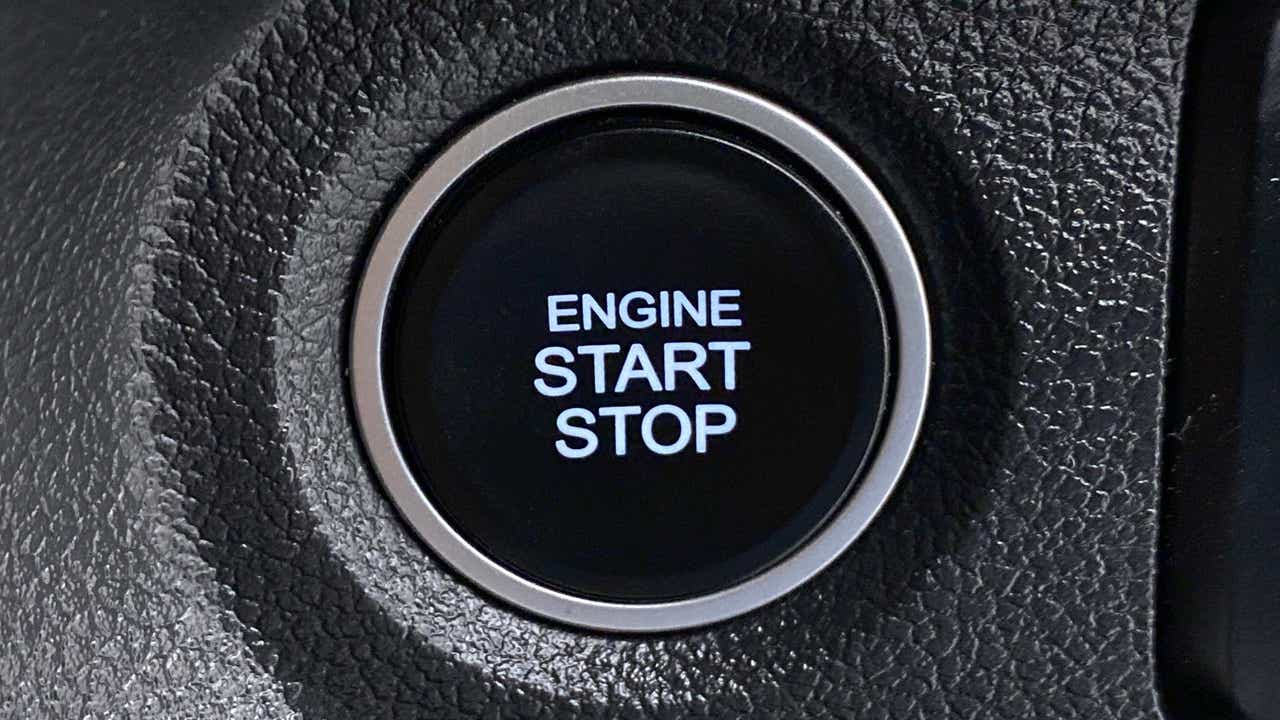 Engine start stop button of a Hyundai Creta 2018-2023