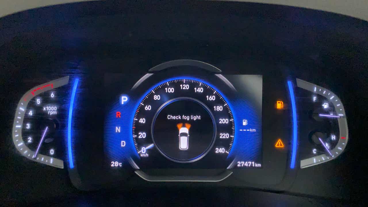 Instrument cluster of a Hyundai Creta 2018-2023
