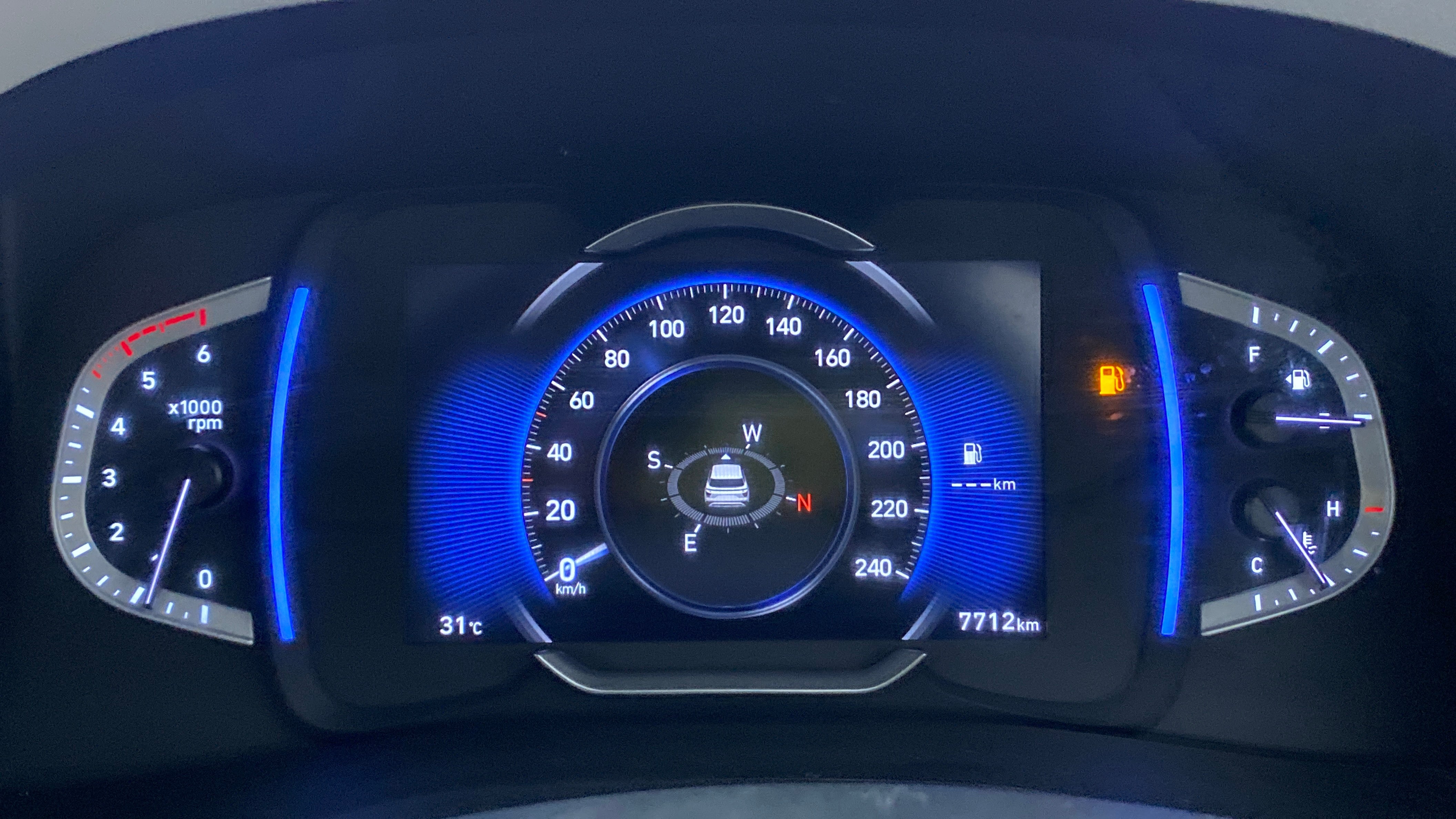 Instrument cluster of a Hyundai Creta 2018-2023