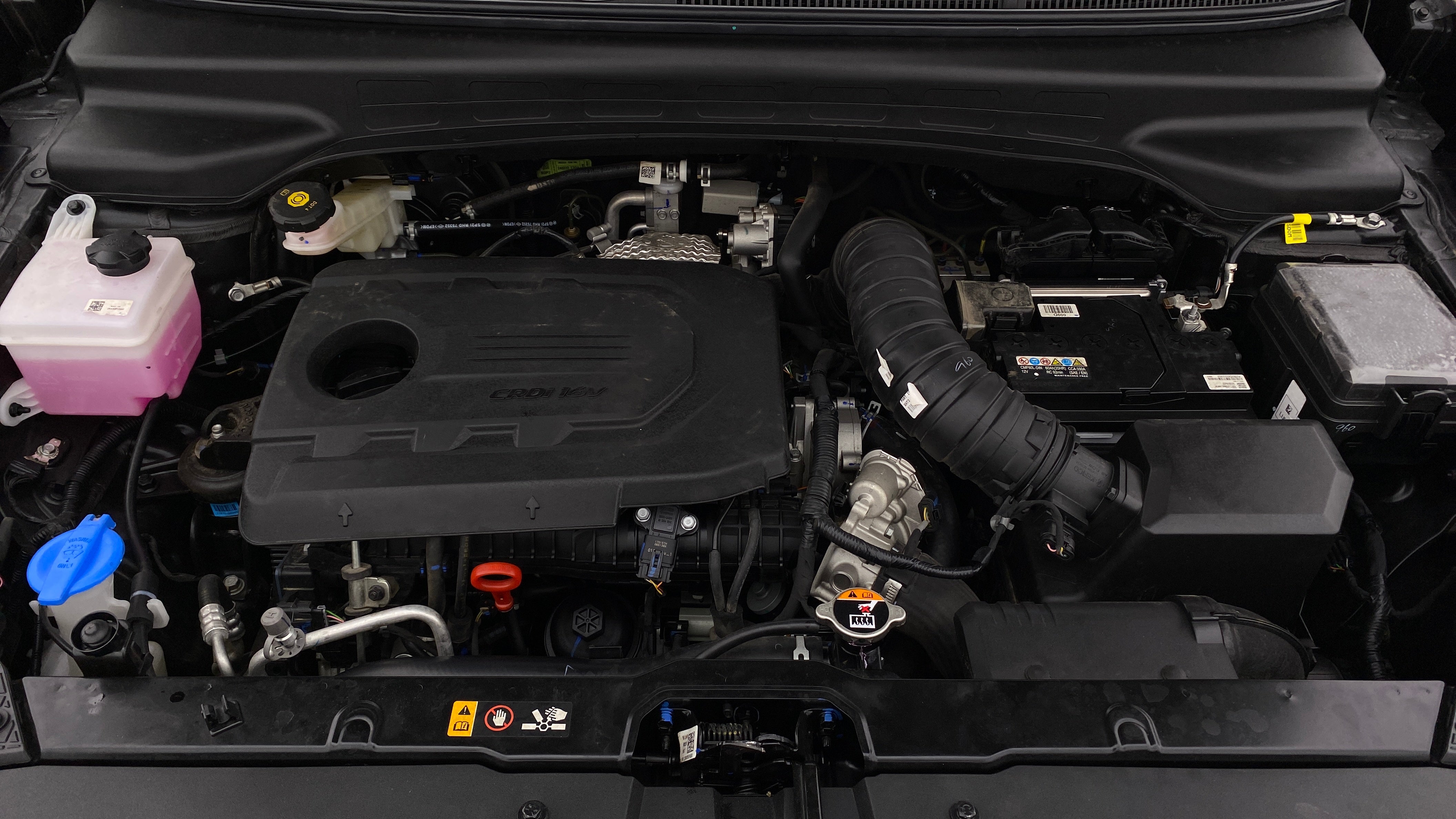 Engine bay view of a Hyundai Creta 2018-2023