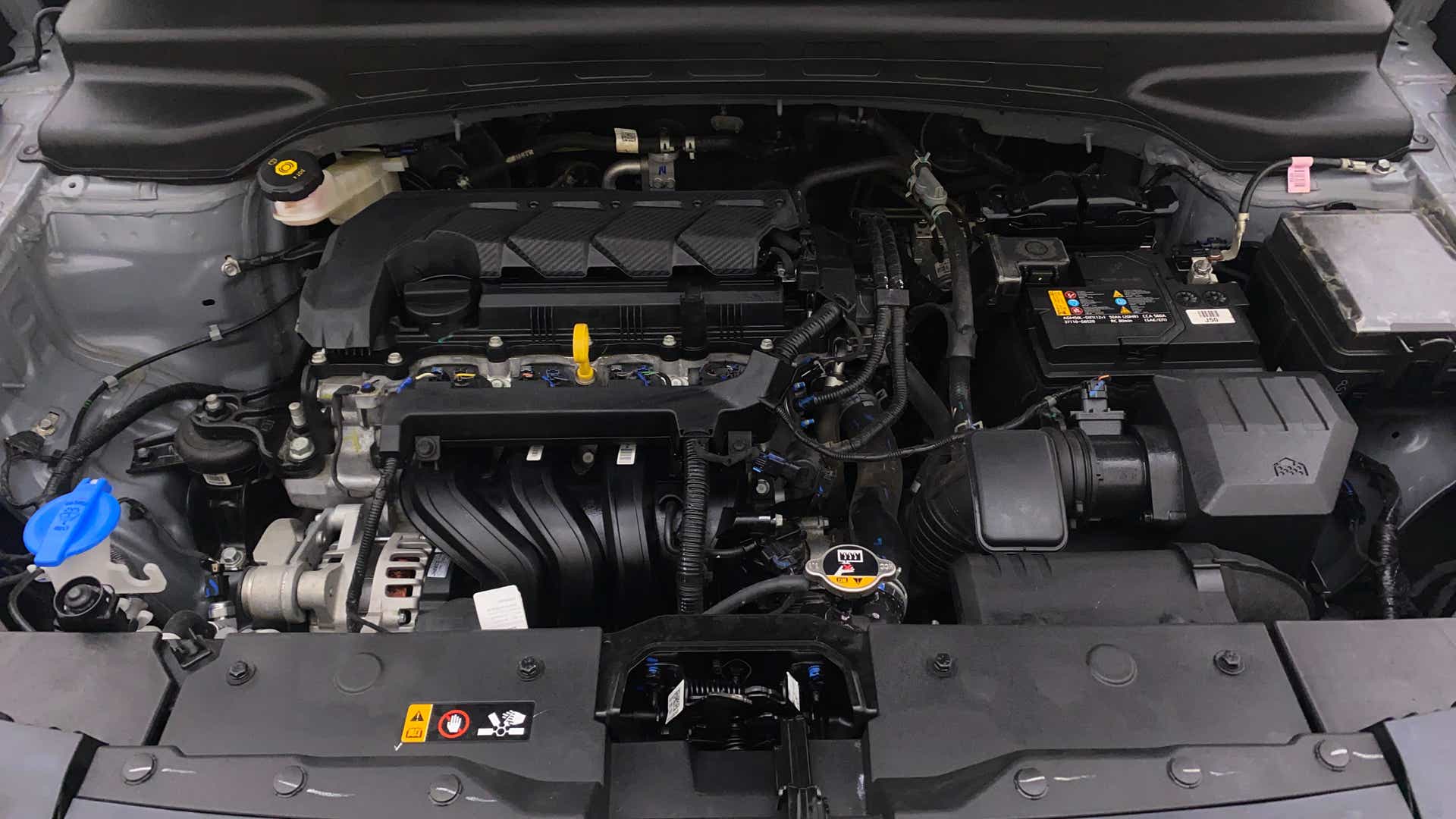 Engine bay of a Hyundai Creta