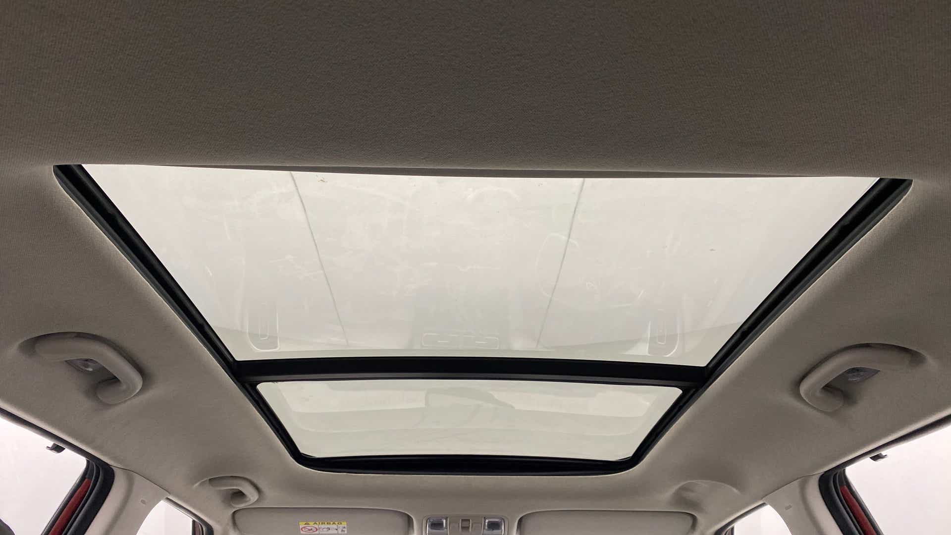 Panoramic sunroof interior view of a Hyundai Creta 2018-2023