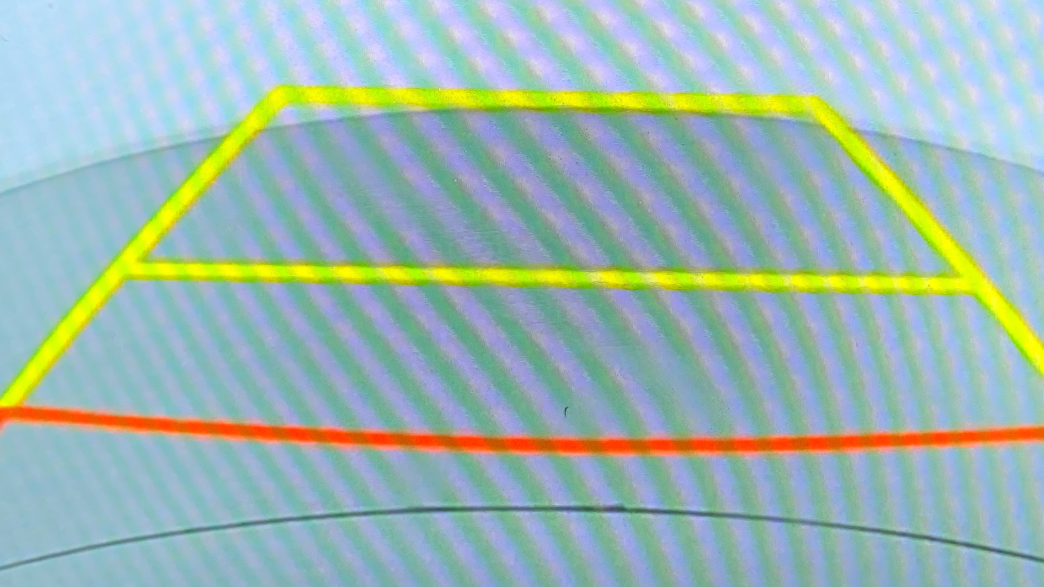 Reverse camera display of a Hyundai Creta 2018-2023