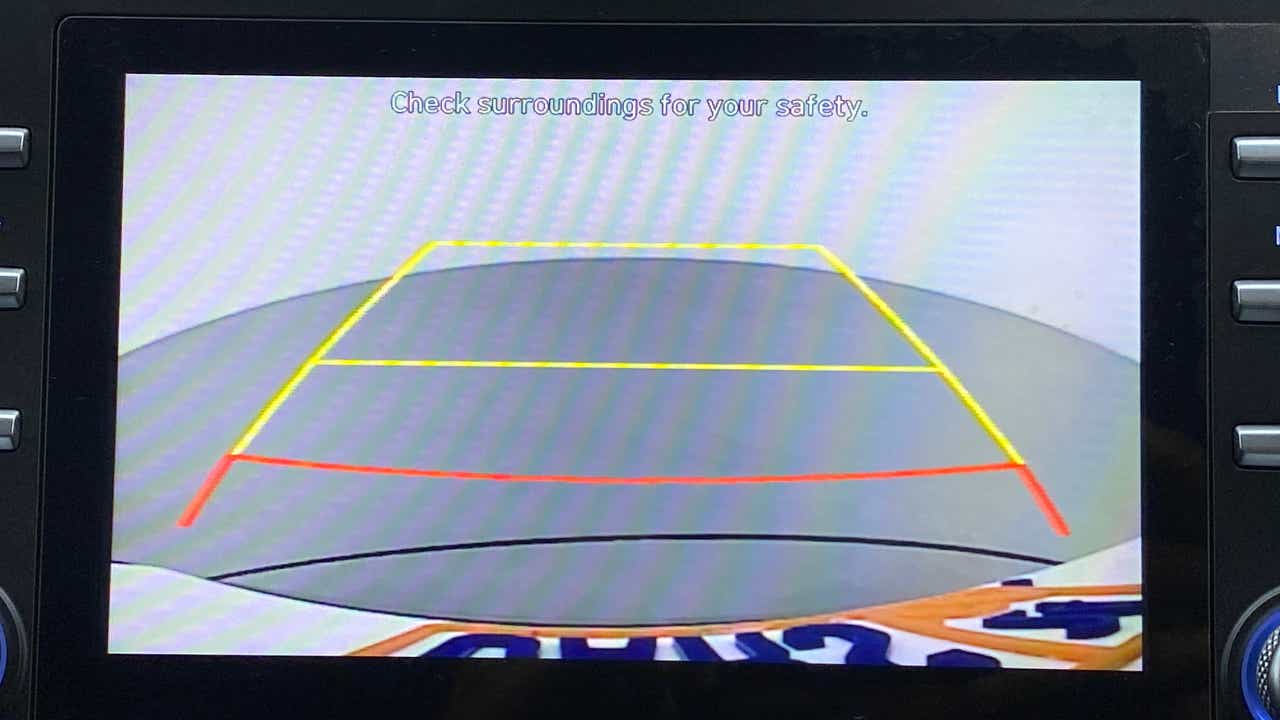 Reverse camera display of a Hyundai Creta 2018-2023