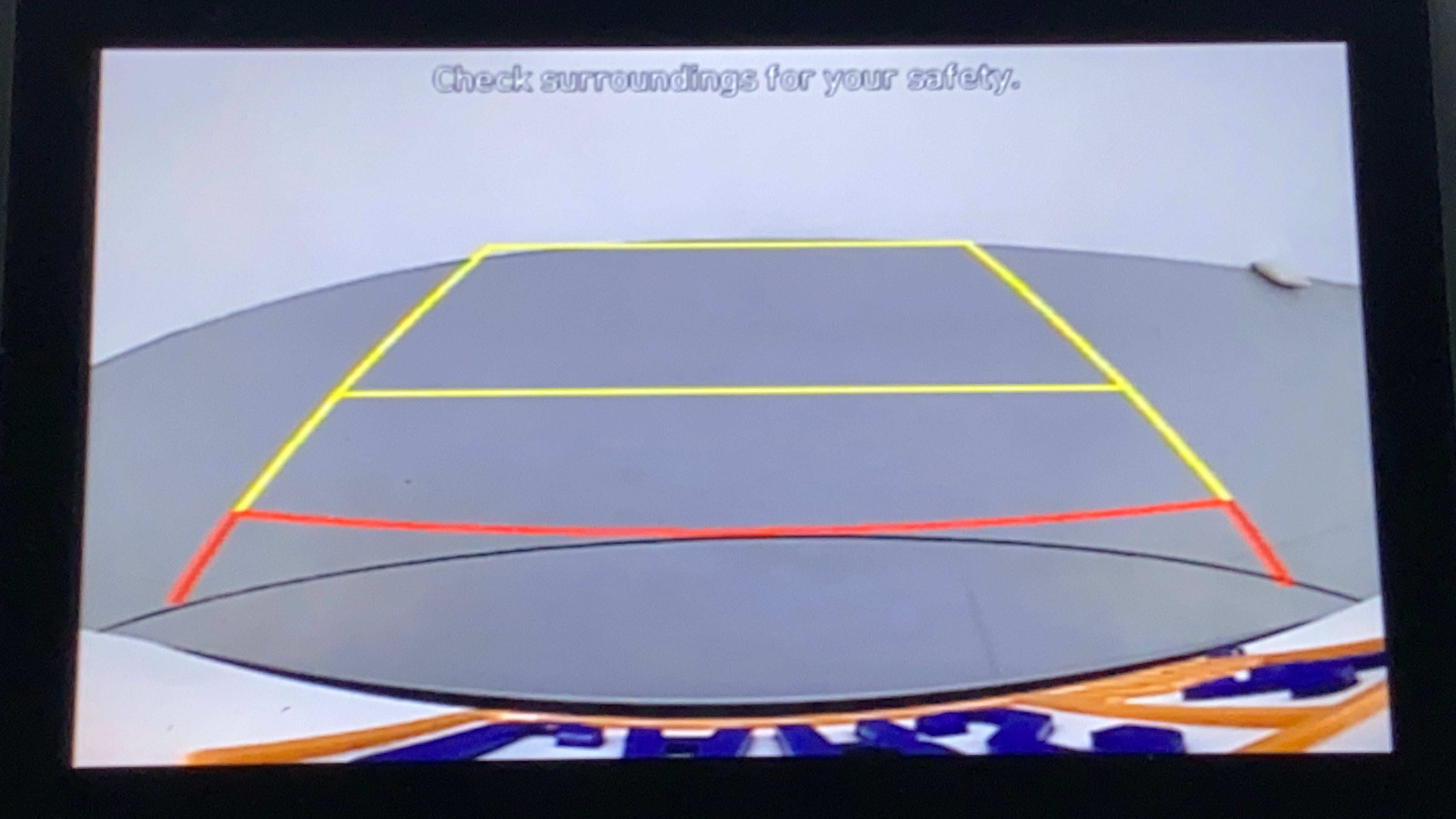 Rear parking camera view of a Hyundai Creta 2018-2023